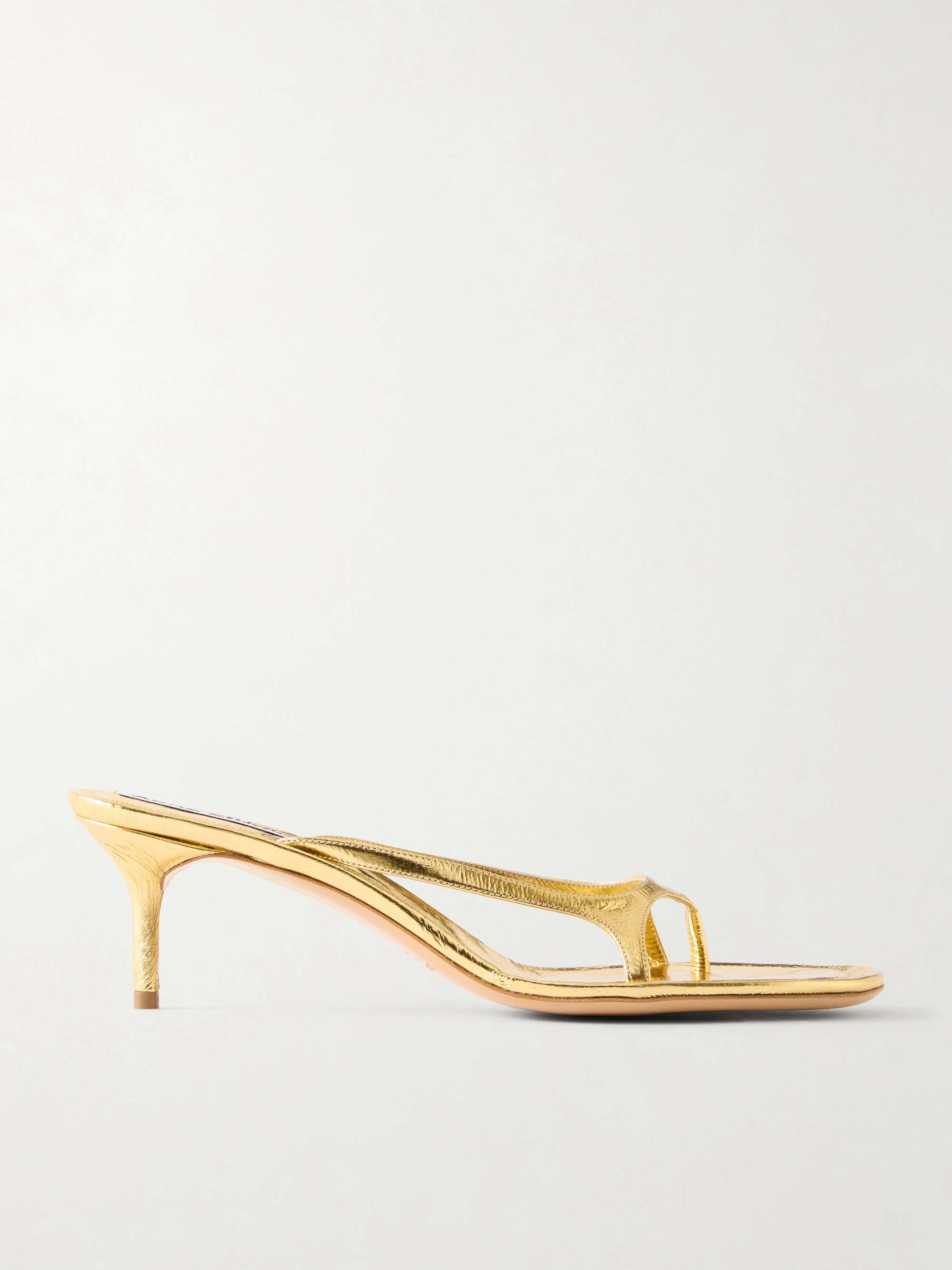 ACNE STUDIOS 60 metallic patent-leather sandals