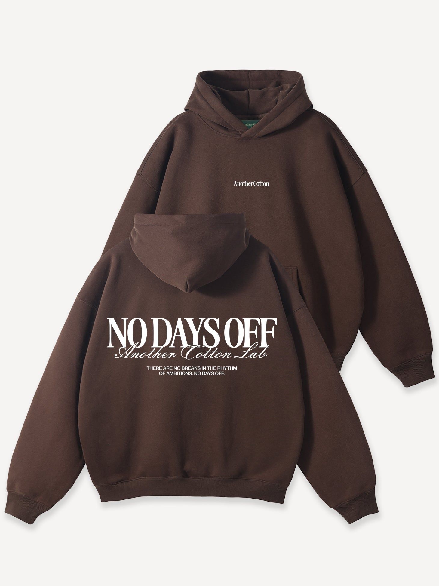 No Days Off Oversize Hoodie - Braun / M
