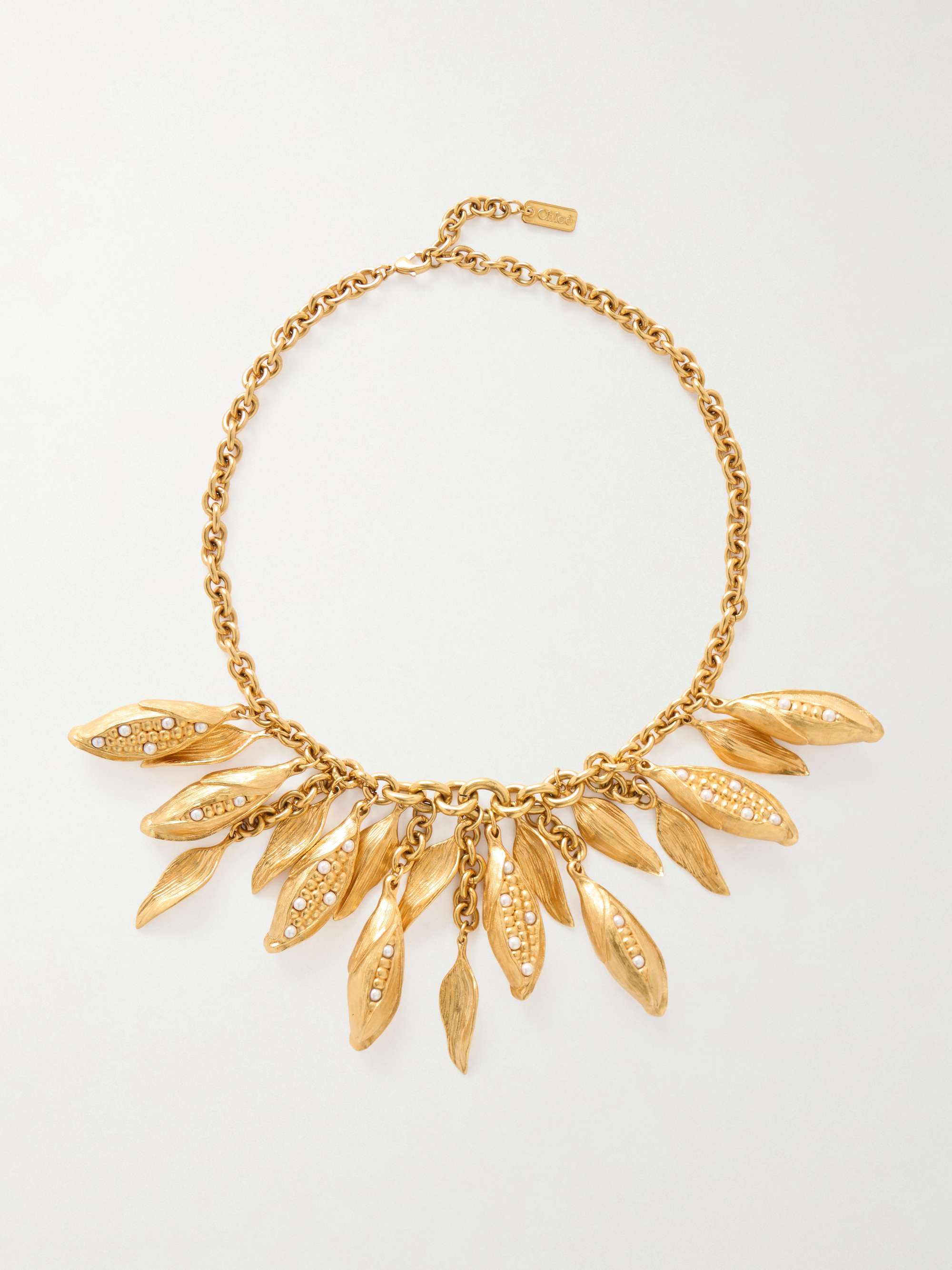 CHLOÉ Gold-plated brass necklace - gold - One Size