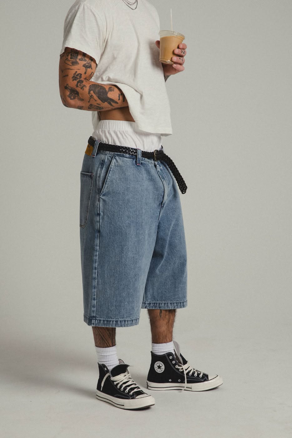 BIG BAGGY DENIM SHORT