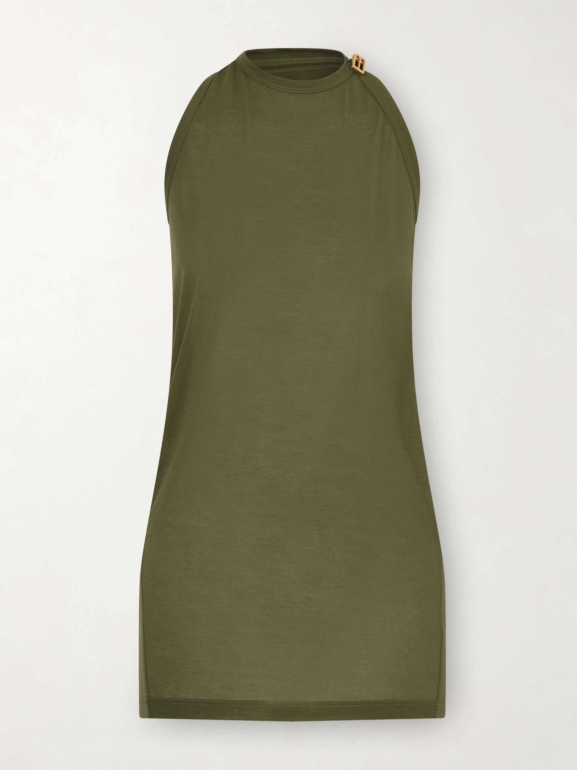 BALENCIAGA Cotton-blend jersey halterneck top