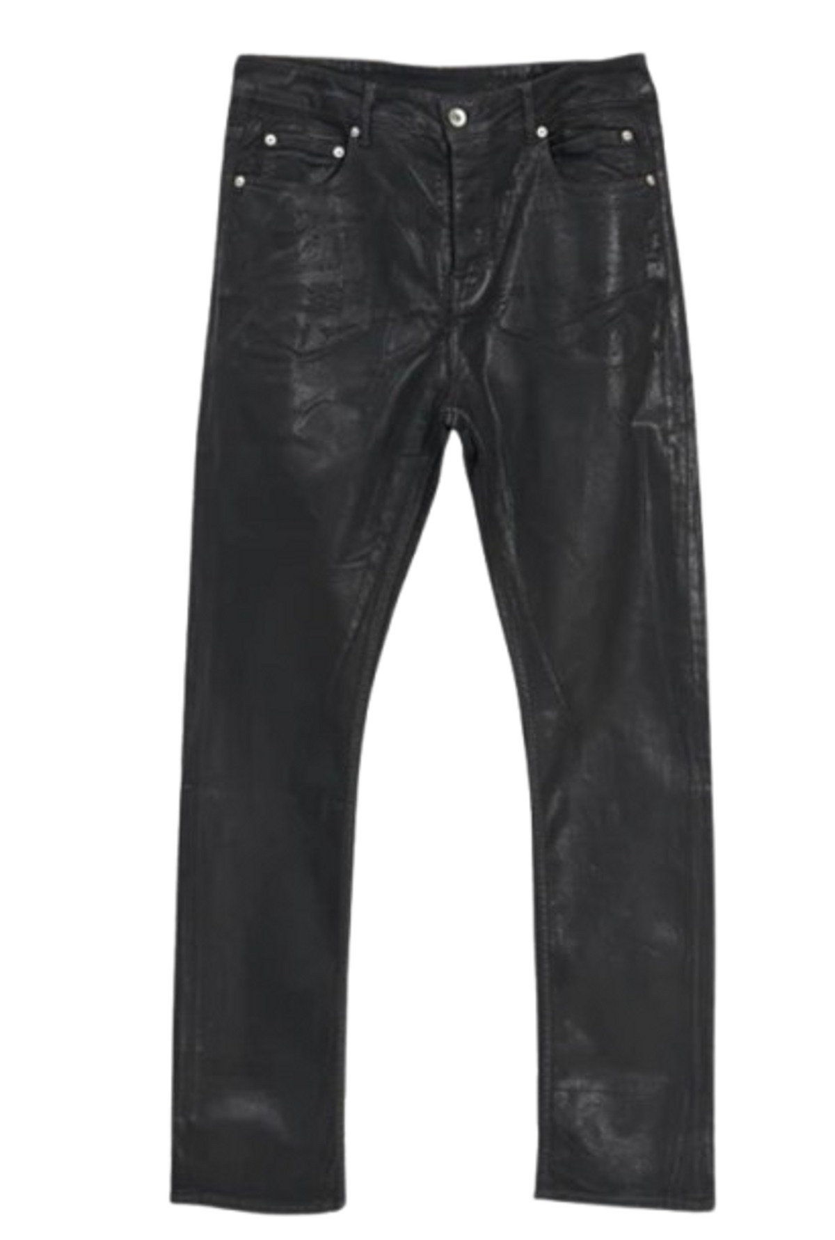 Rick Owens Black Hollywood Detroit Cut Jeans