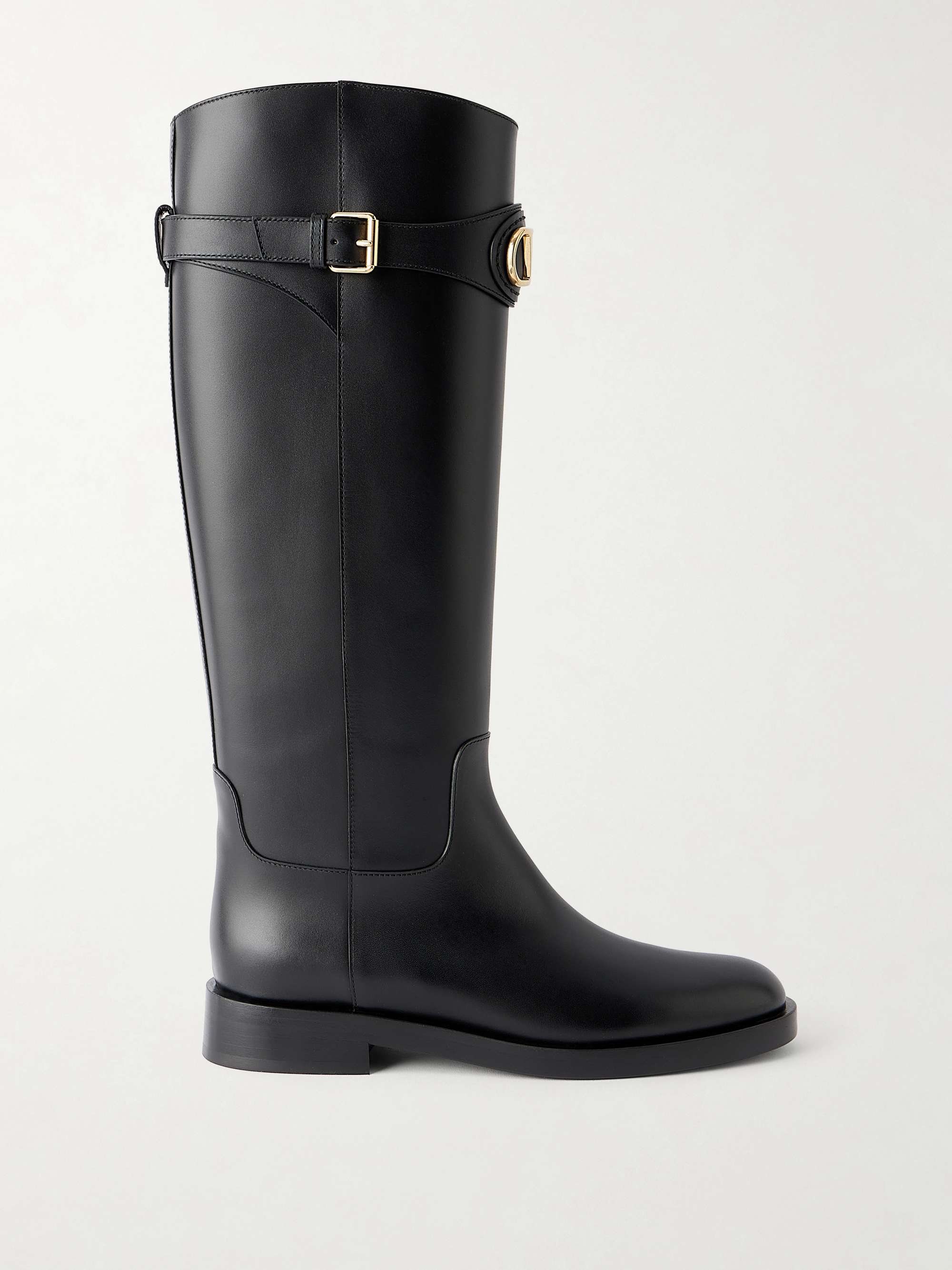 VALENTINO GARAVANI VLogo-embellished leather boots