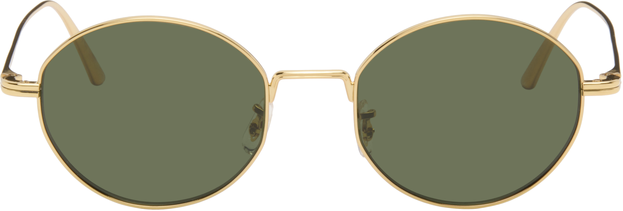 KHAITE Gold Oliver Peoples Edition 1998C Sunglasses