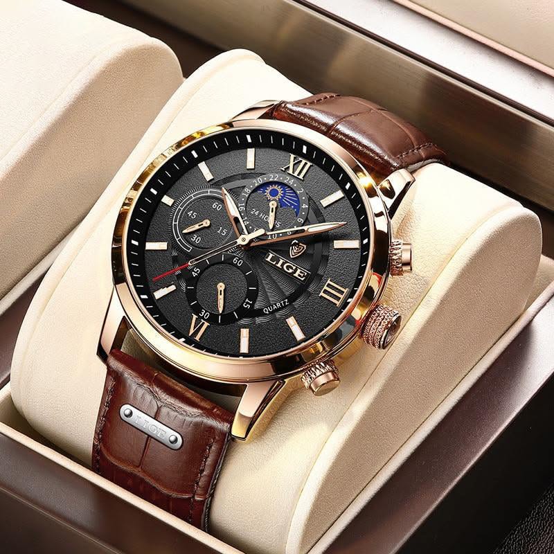 Classic Sports Watch - Gold Black Sports Watch - Gold Black