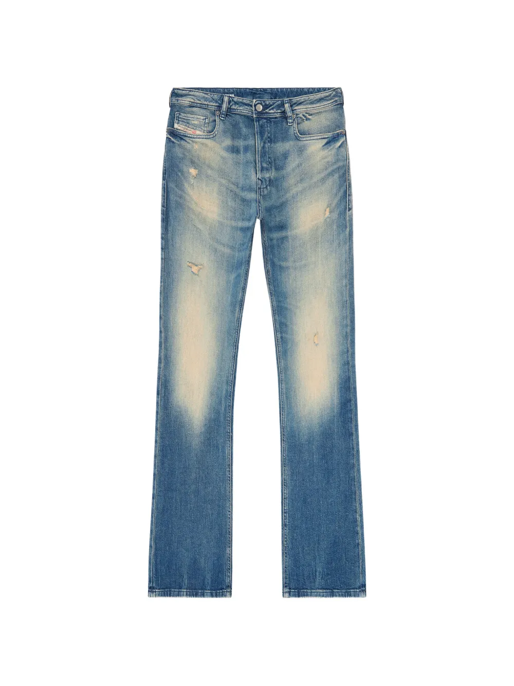 Diesel 2007 Zatiny ripped-detail bootcut jeans