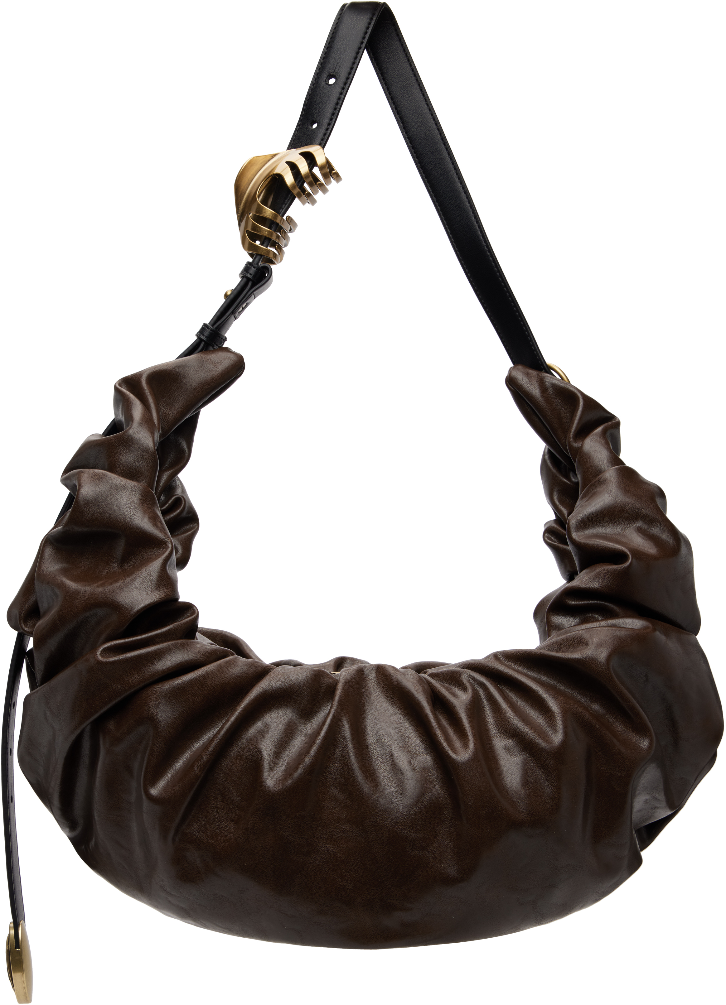 Diesel Brown Grab-d-large Scrunched Bag