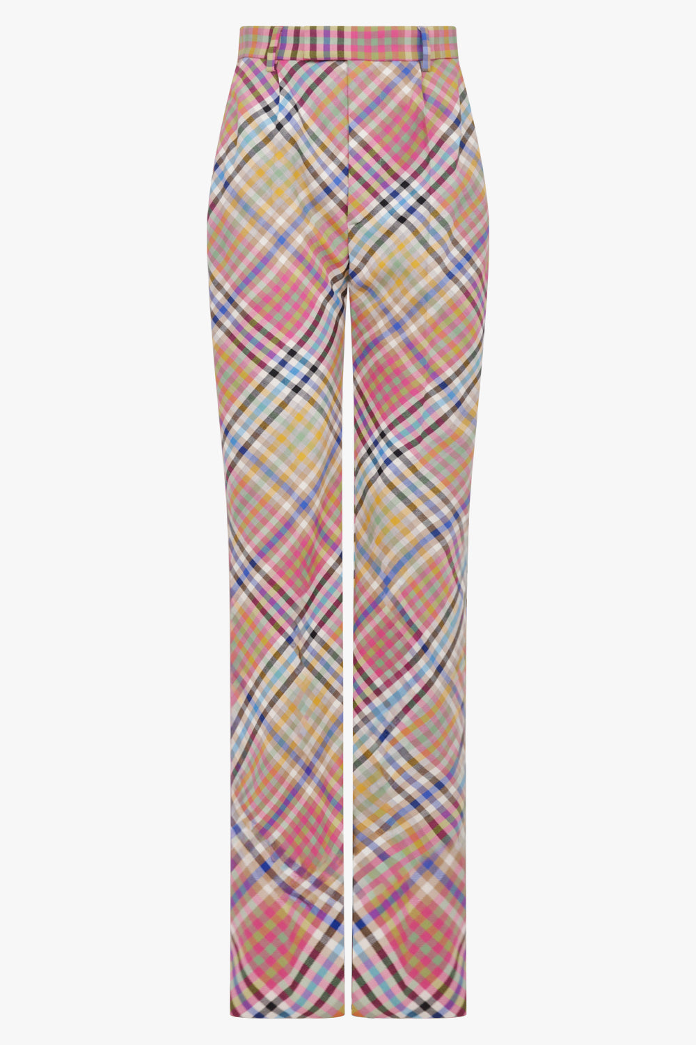 VIVIENNE WESTWOOD Heather Check Ray Wide Leg Pant | Multi