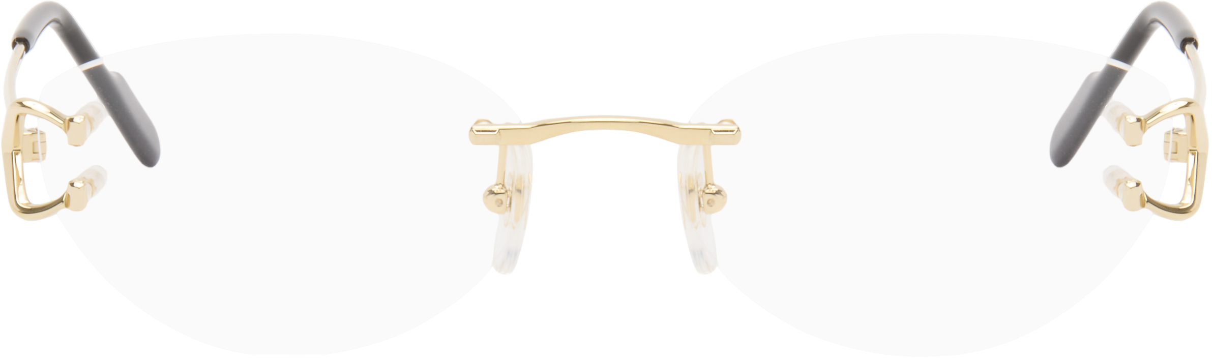 Cartier Gold Signature C Cat Eye Metal Glasses