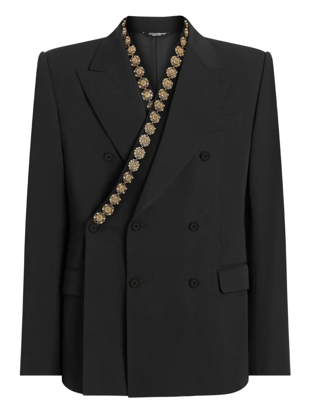 Dolce & Gabbana Sicilia embellished double-breasted blazer