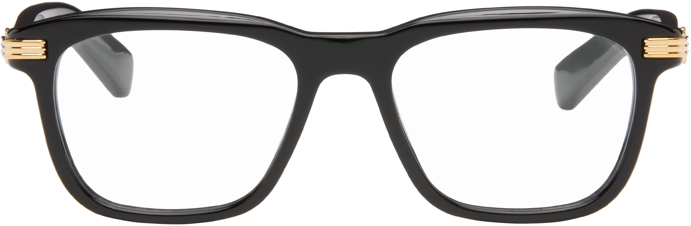 Cartier Black Premiare Rectangular Acetate Glasses