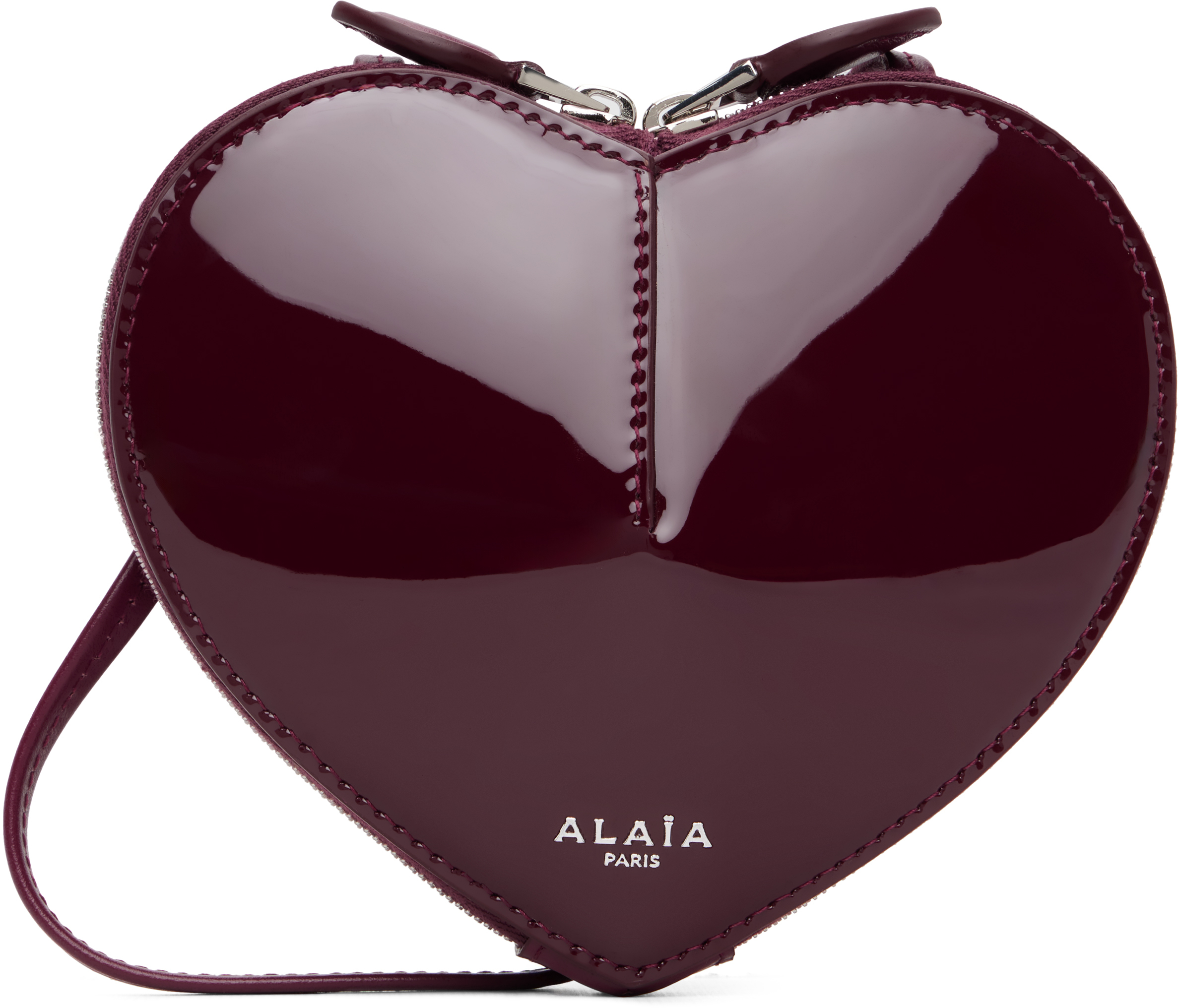 Alaïa Burgundy 'le Coeur' Small Bag