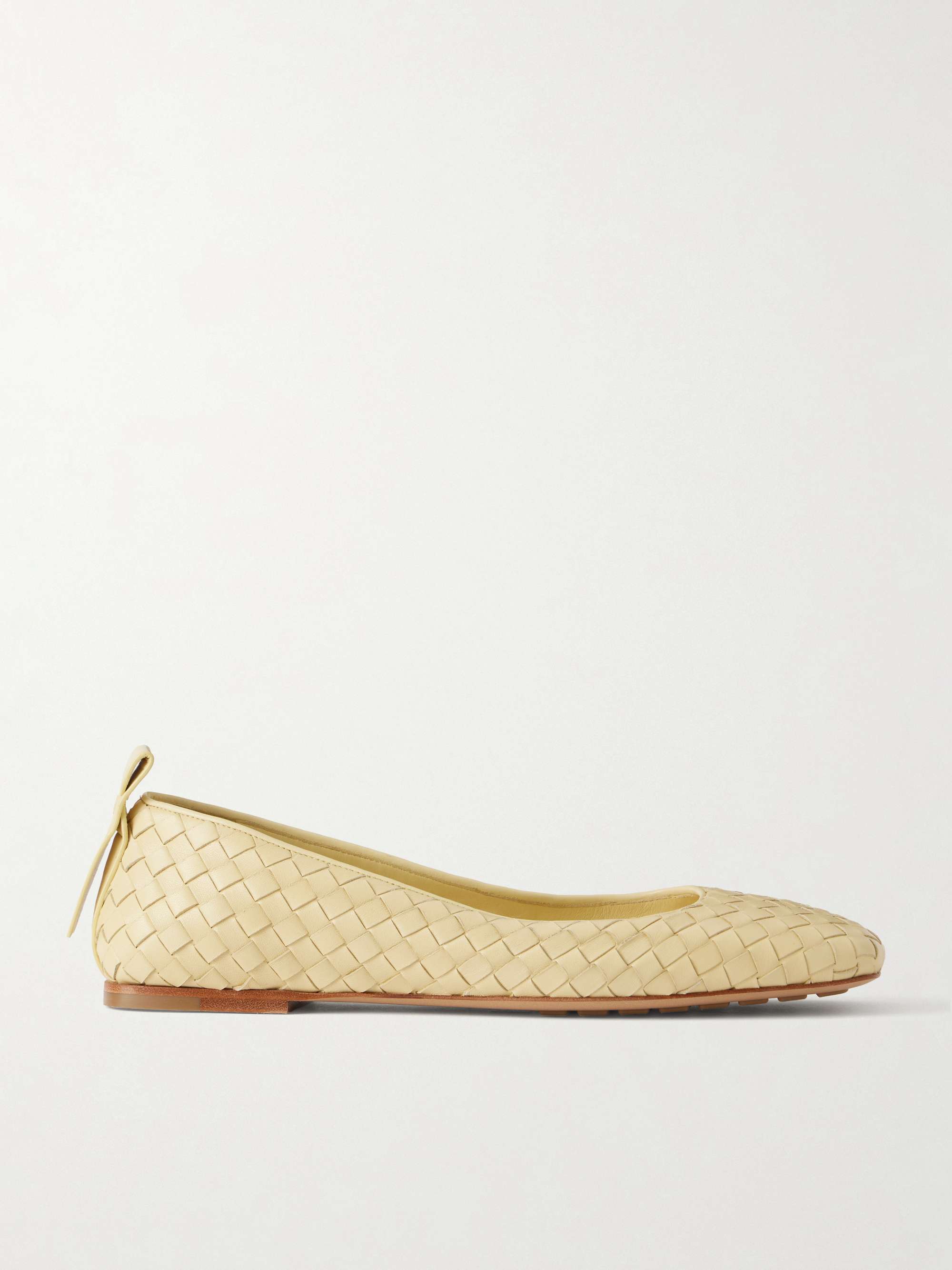 BOTTEGA VENETA Charlotte Intrecciato leather ballet flats