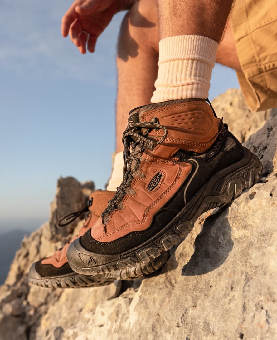 KEEN Brown and Black Hiking Boots — Waterproof, Rugged Lug Sole