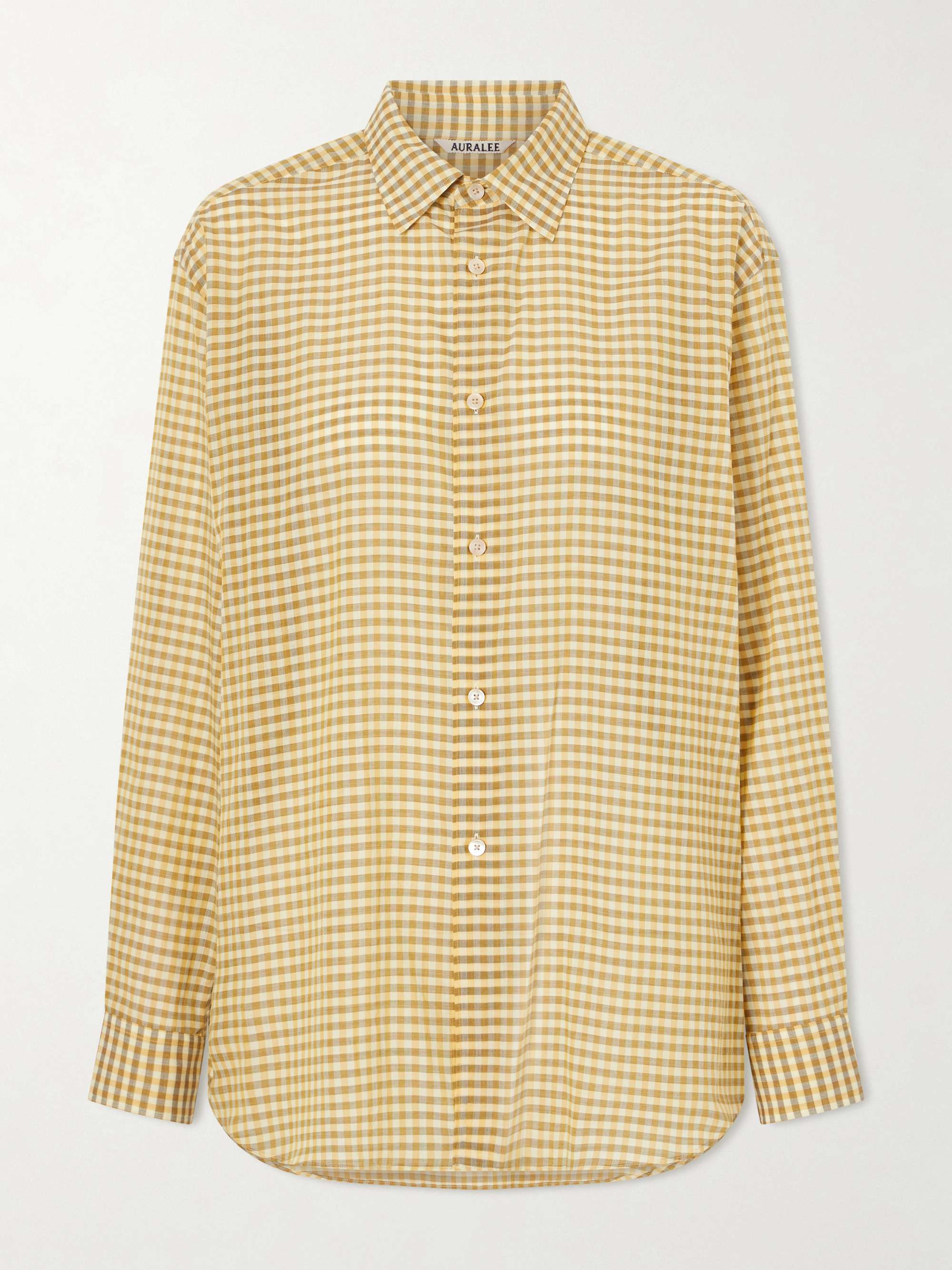 AURALEE Check cotton shirt