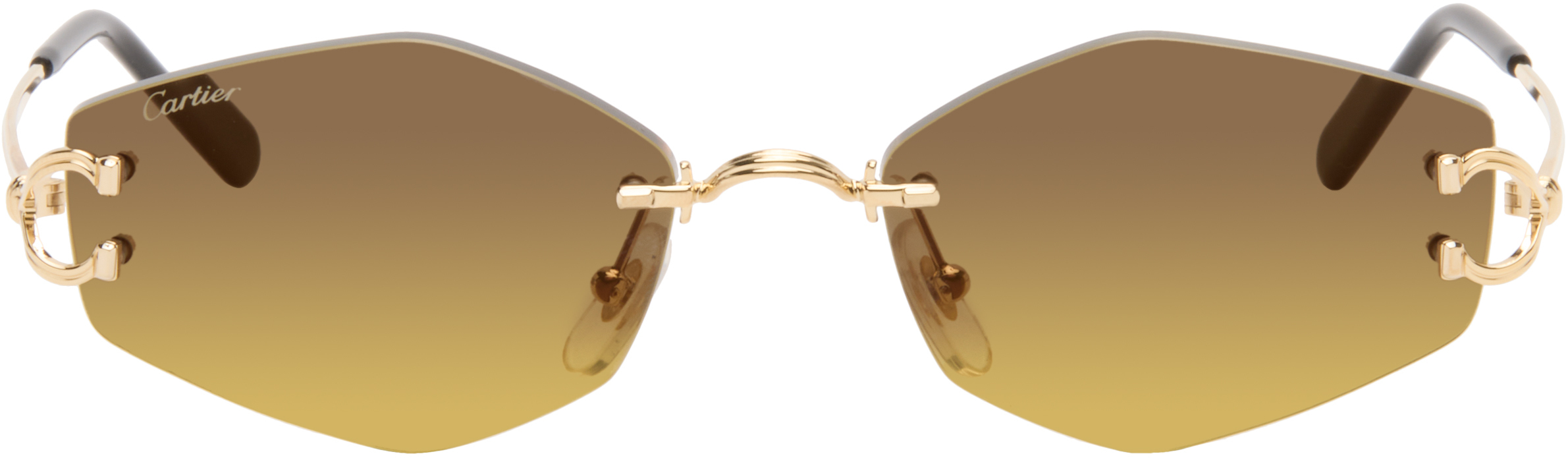 Cartier Gold Classic C Motif Sunglasses