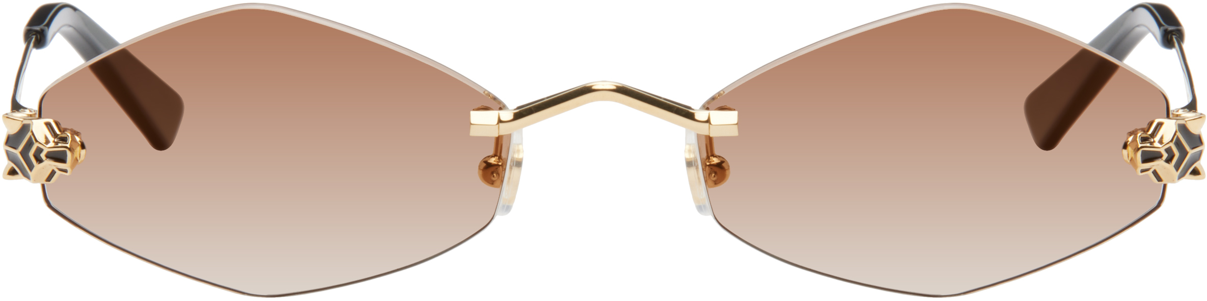Cartier Gold 'Panthère de Cartier' Sunglasses