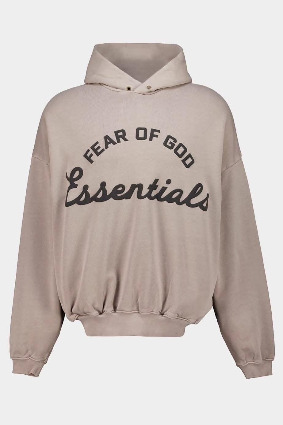 Fear of God Essentials Faded Taupe Hooded Sweatshirt — Fear of God