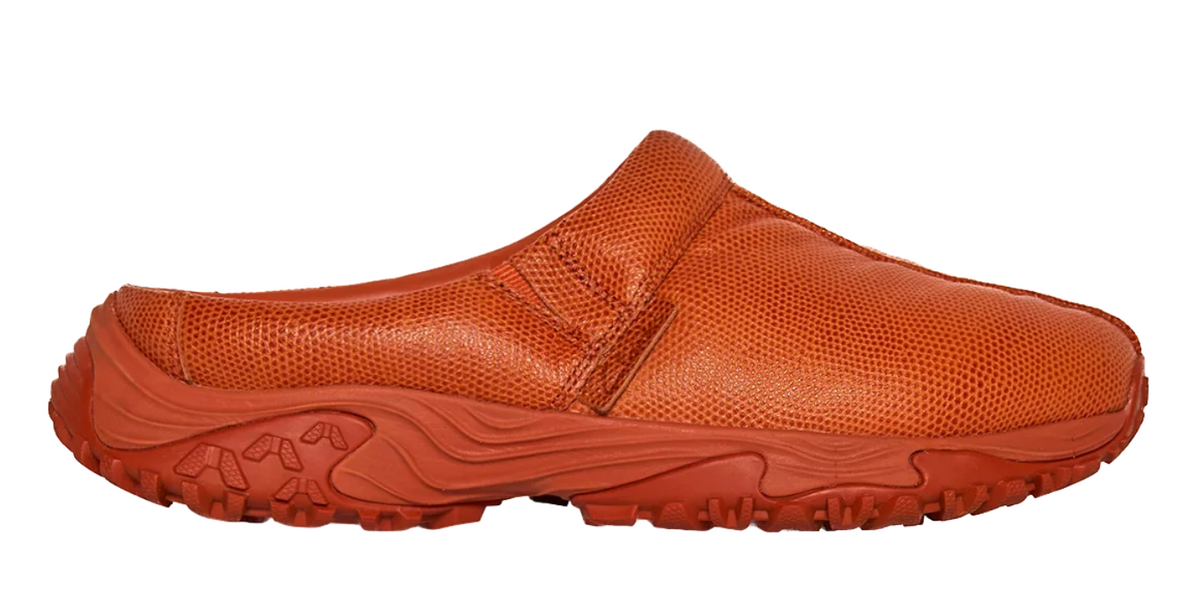 Martine Rose Leather Clog Orange