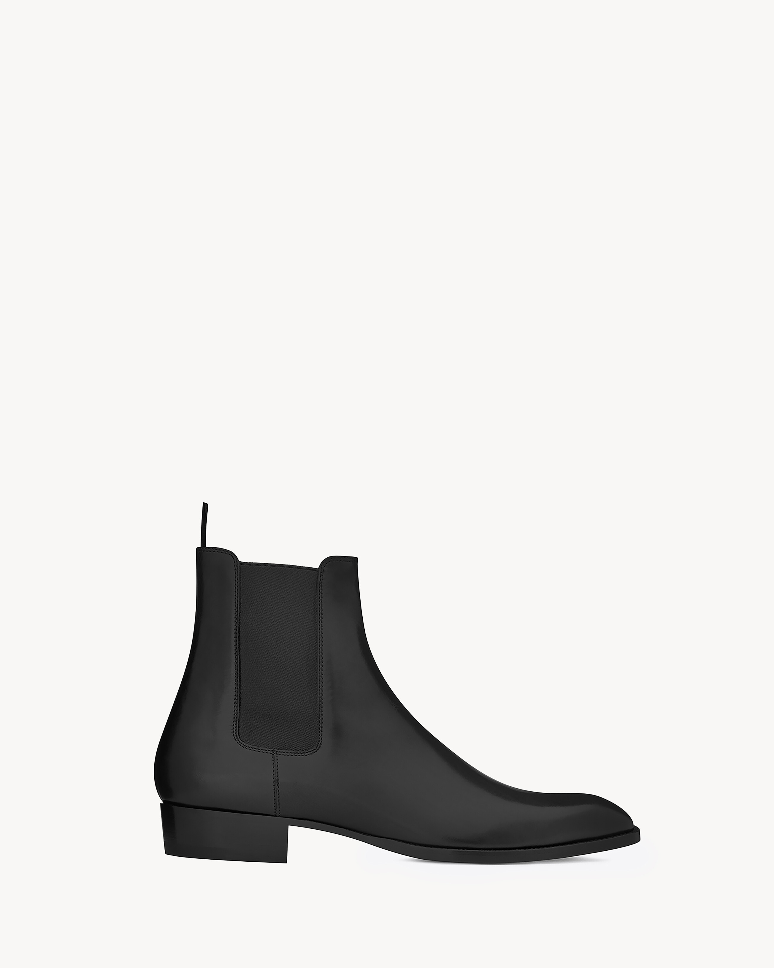 Saint Laurent Wyatt Chelsea Boots in Smooth Leather