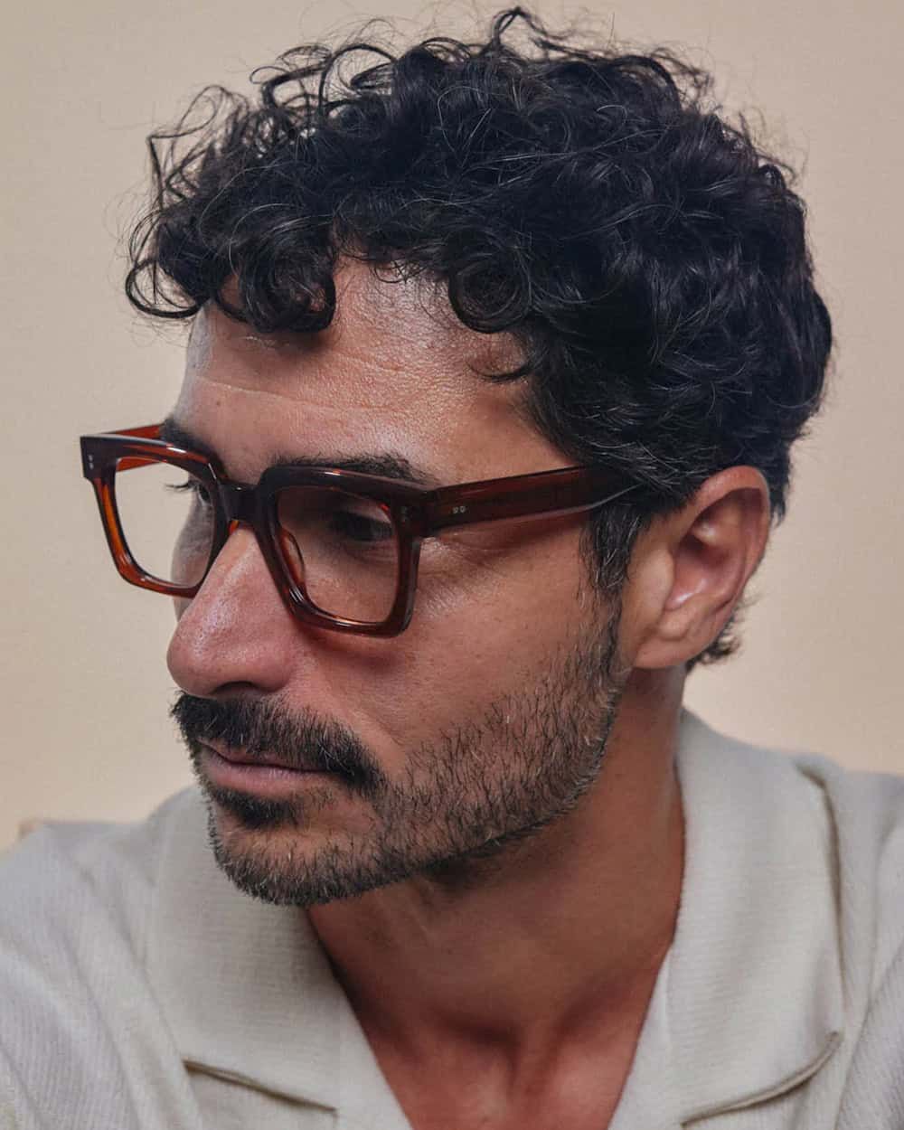 Vintage Tortoiseshell Brown Eyeglasses — Thick Frames, Square