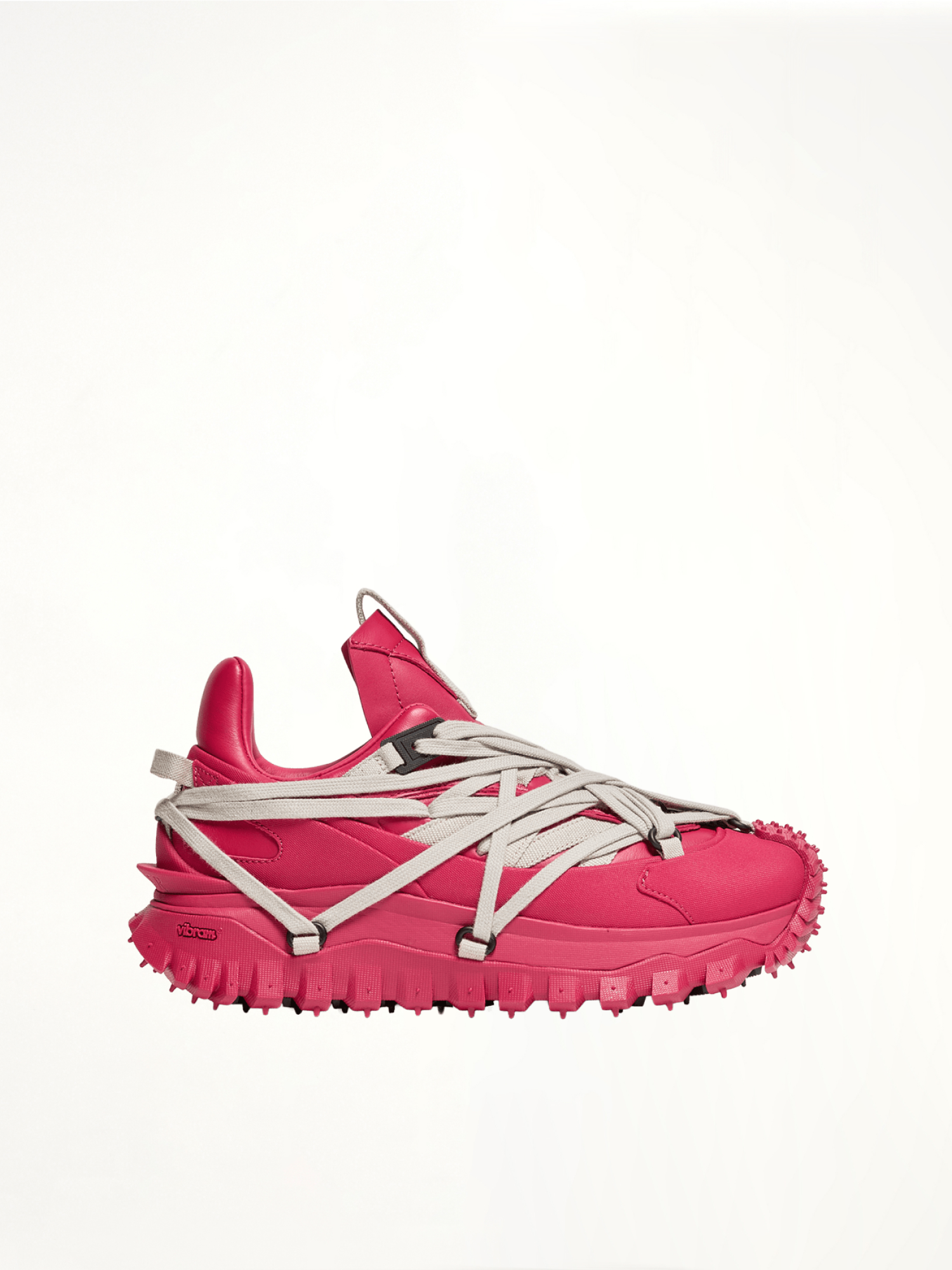 RICK OWENS Rick Owens x Moncler Trail Grip Megalace Sneaker in Carnelian