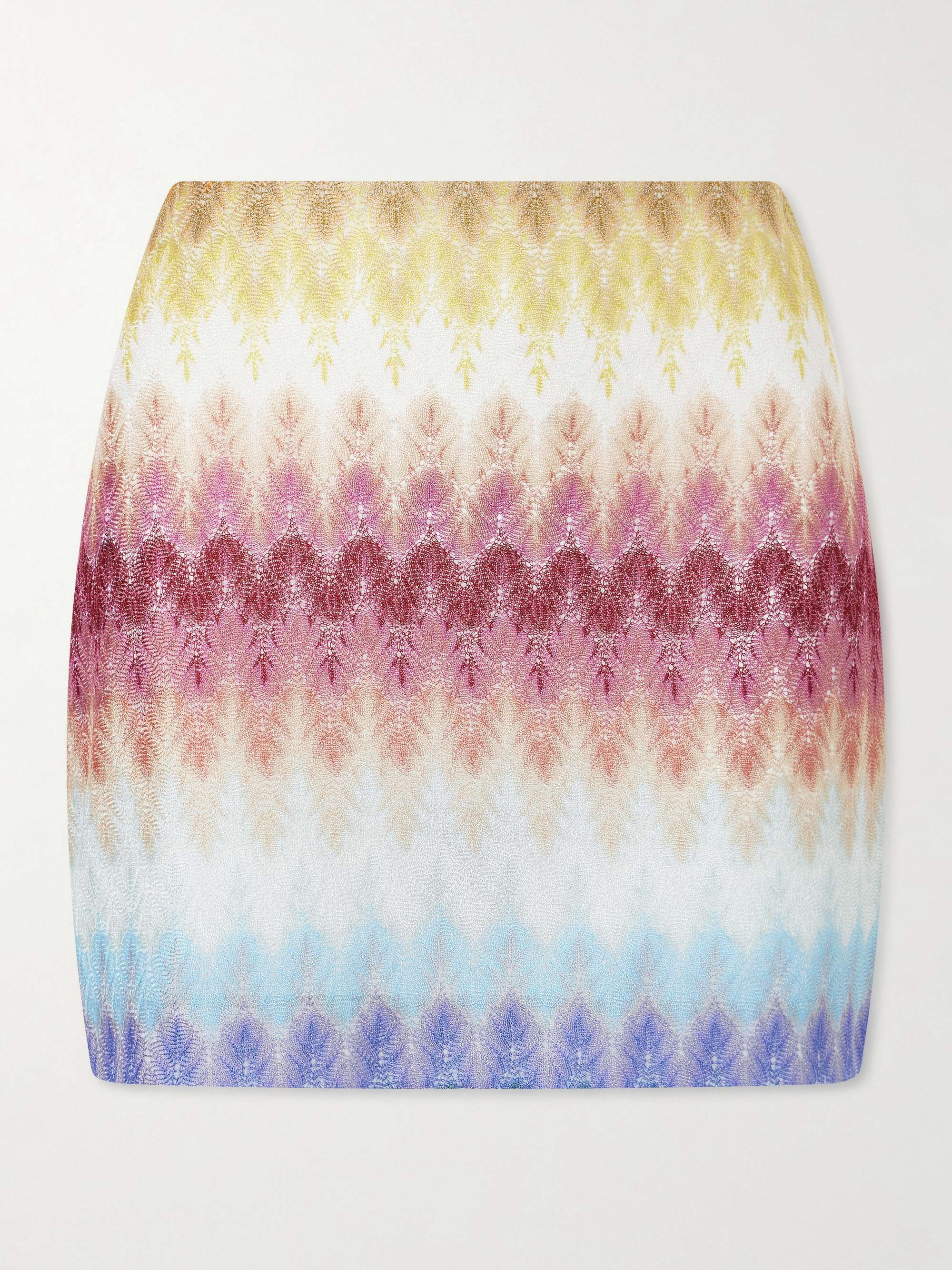 MISSONI Crochet-knit mini skirt