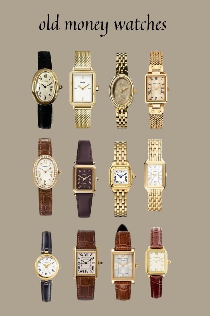 Old money watches Old money watches