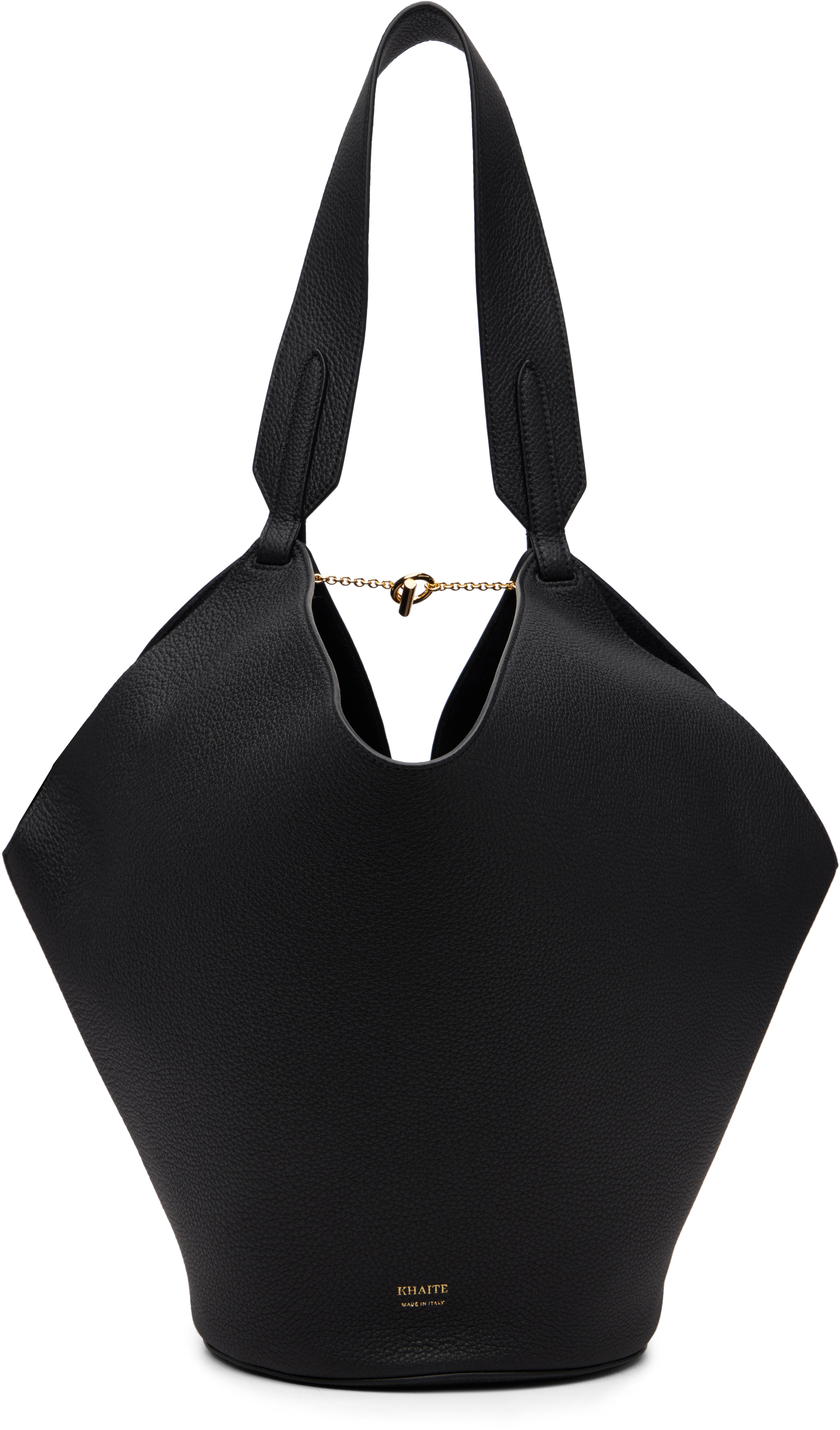 KHAITE Black Small Lotus Tote