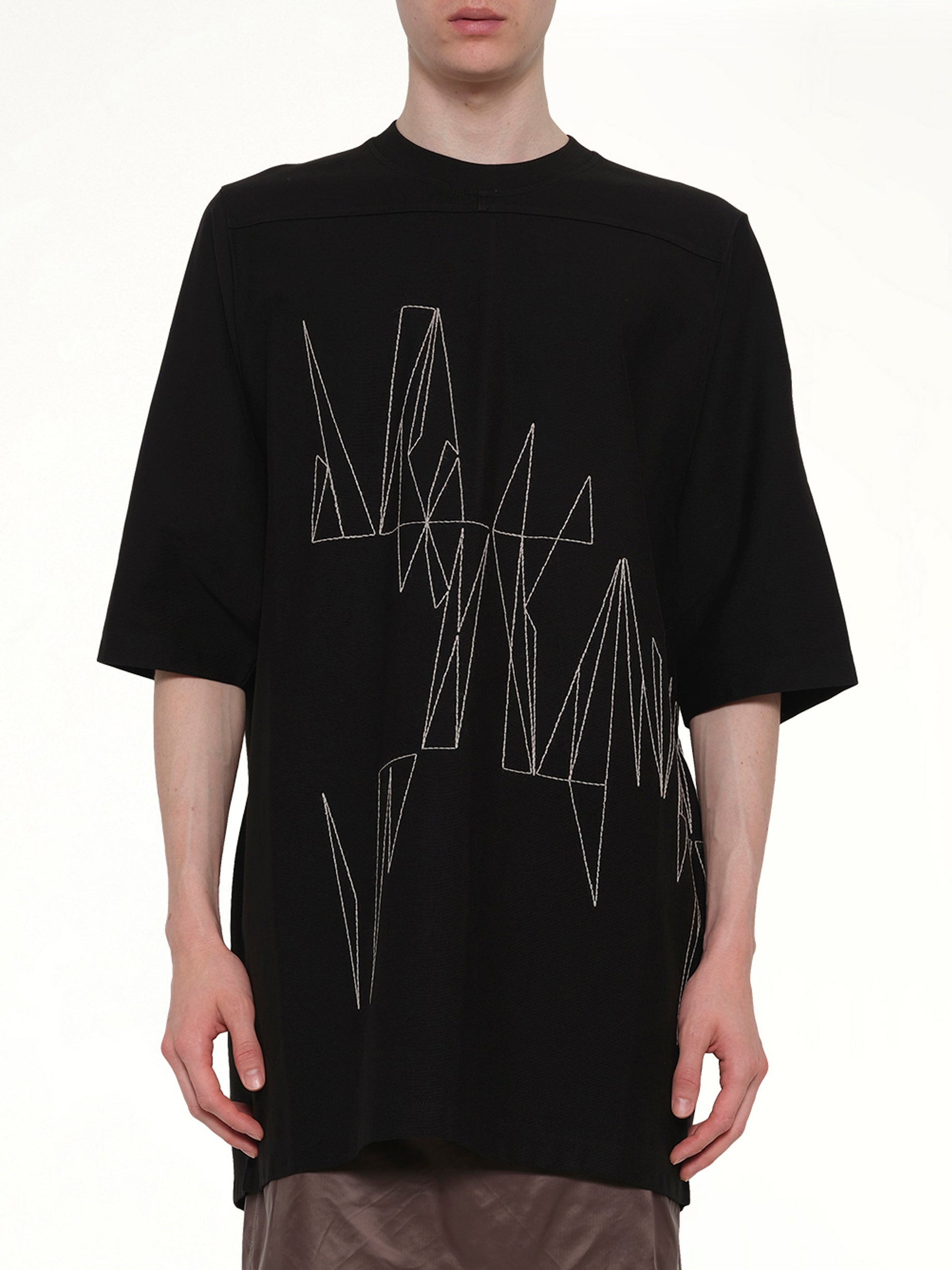 RICK OWENS Rick Owens x Moncler Jumbo SS T in Black