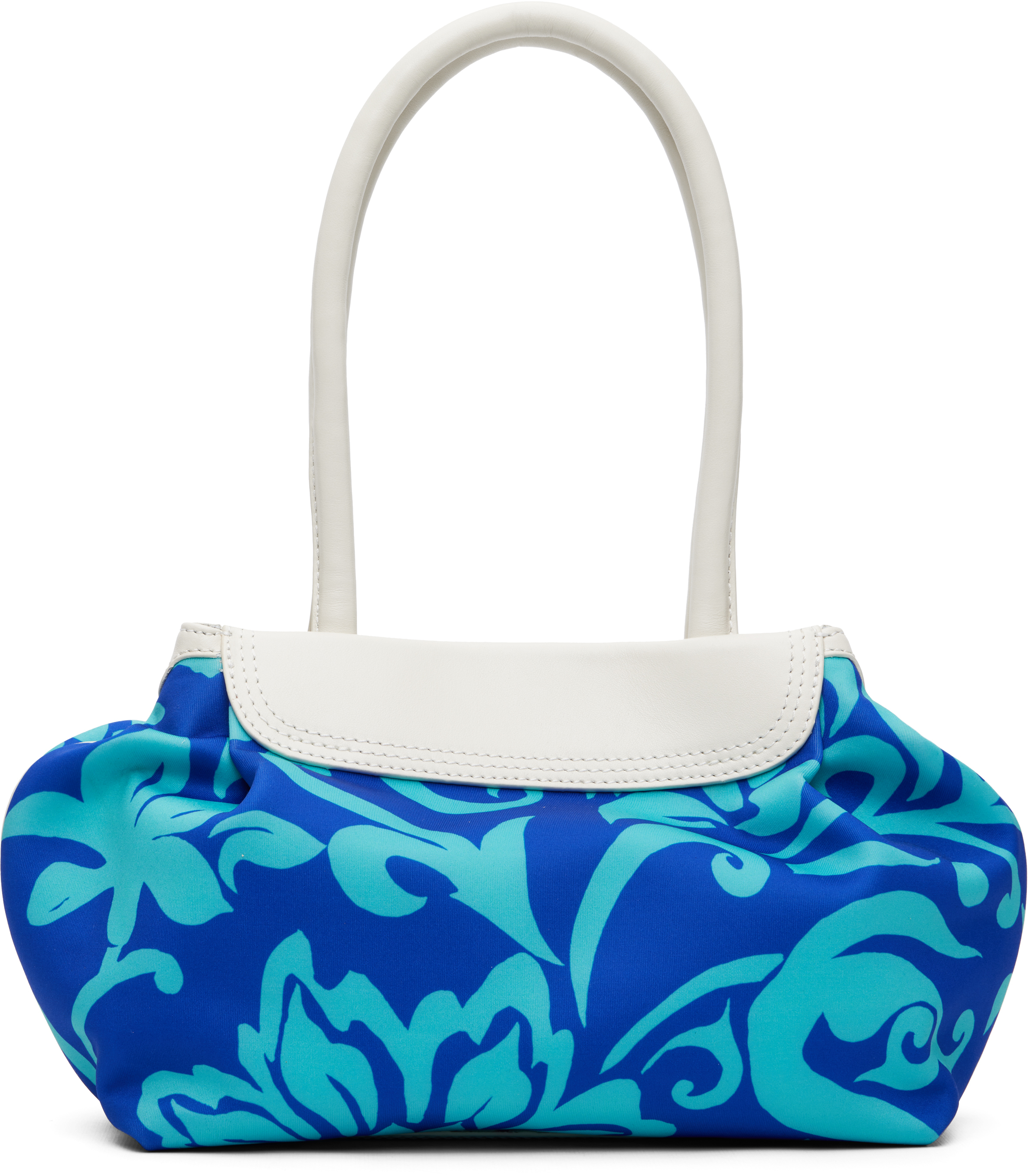 Dries Van Noten Blue & Off-White Scuba Small Bag