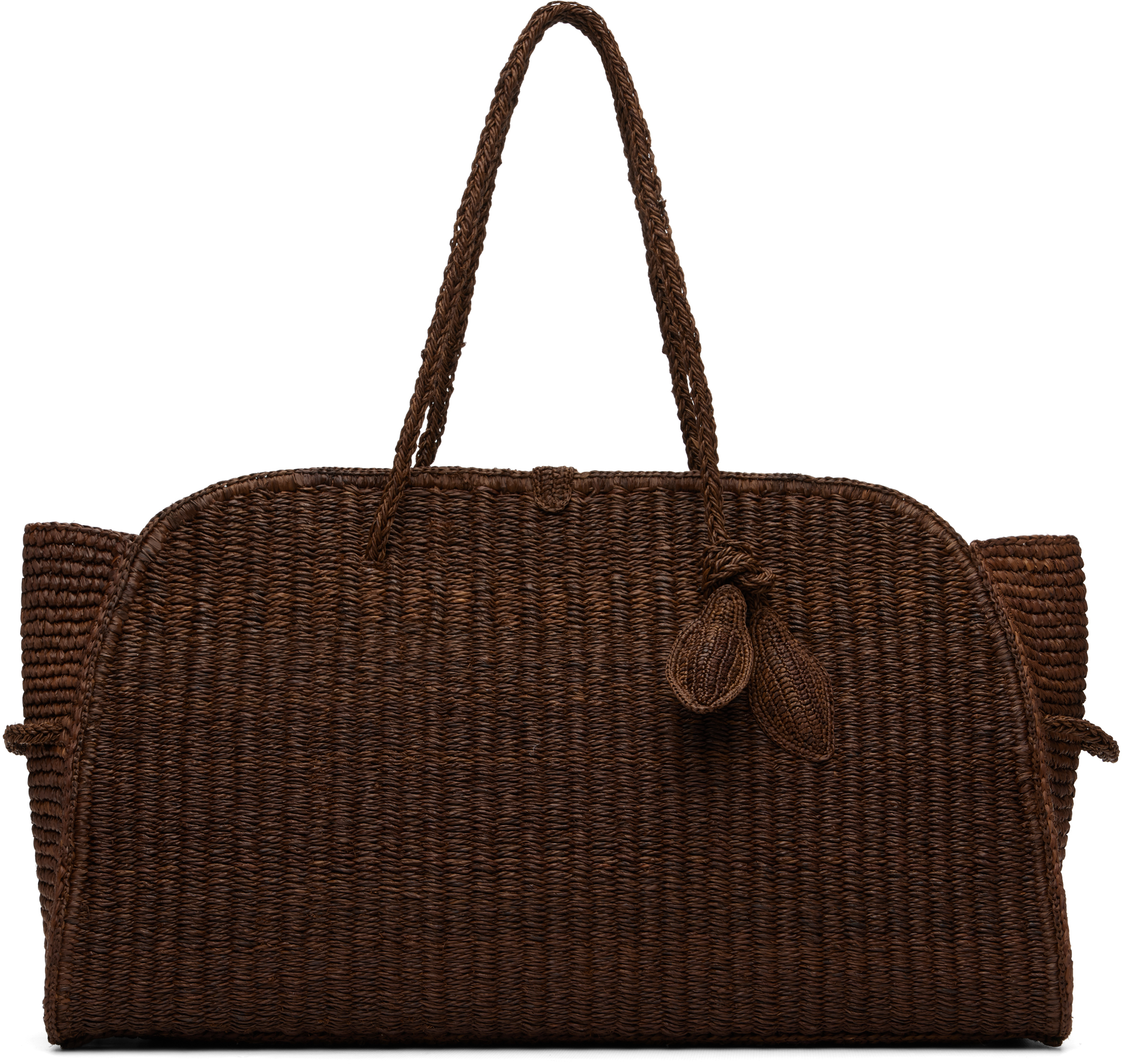 JACQUEMUS Brown 'the Large Raffia Turismo' Bag