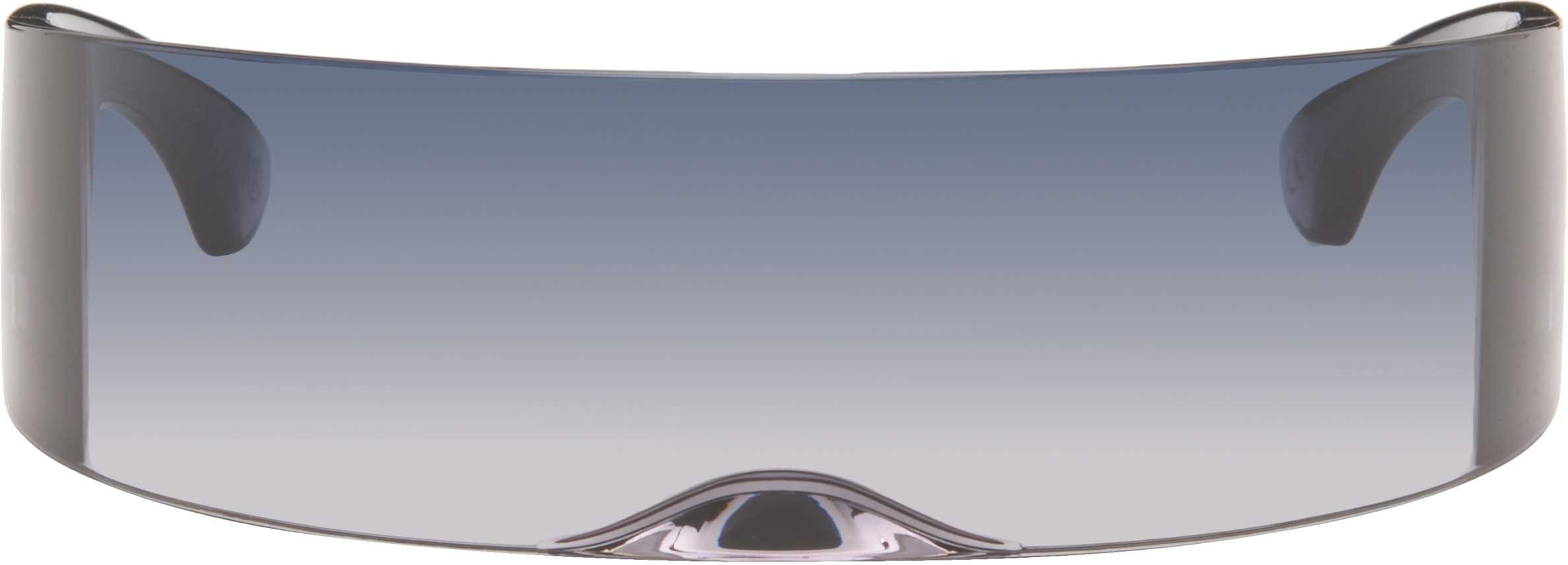 MM6 Maison Margiela SSENSE Exclusive Gray Shield Sunglasses