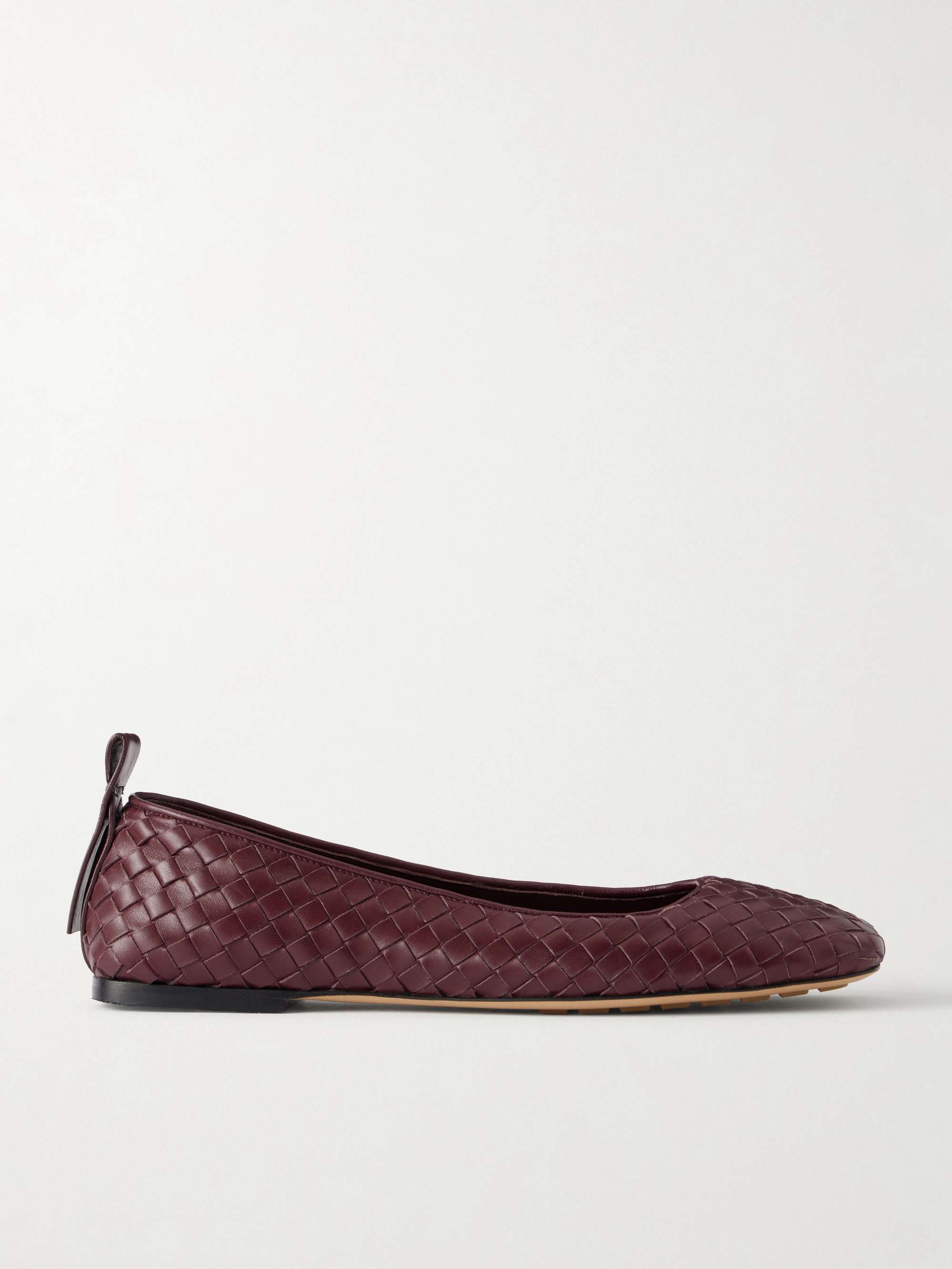BOTTEGA VENETA Charlotte intrecciato leather ballet flats