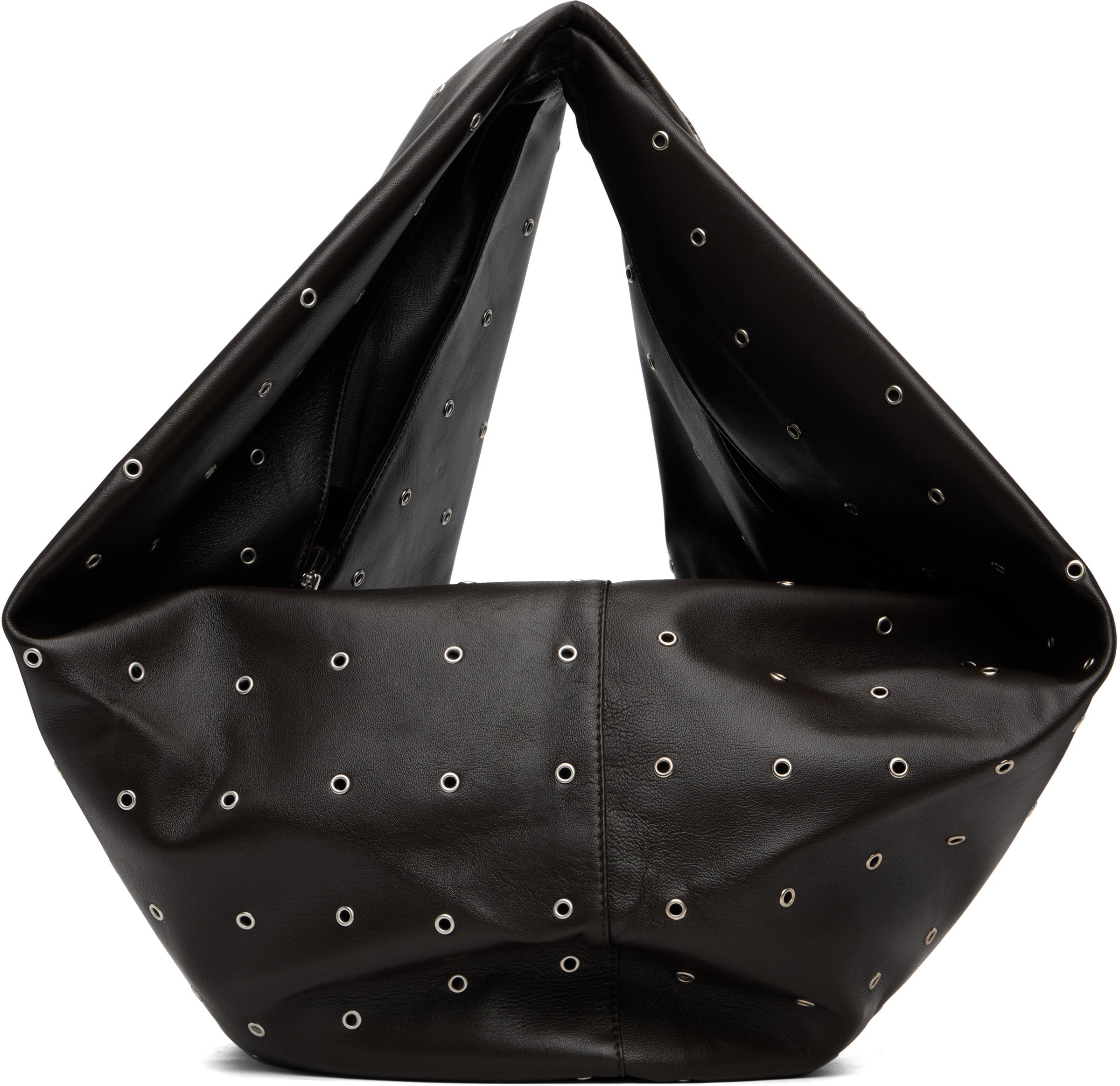 Gimaguas Brown Luna Eyelets Bag