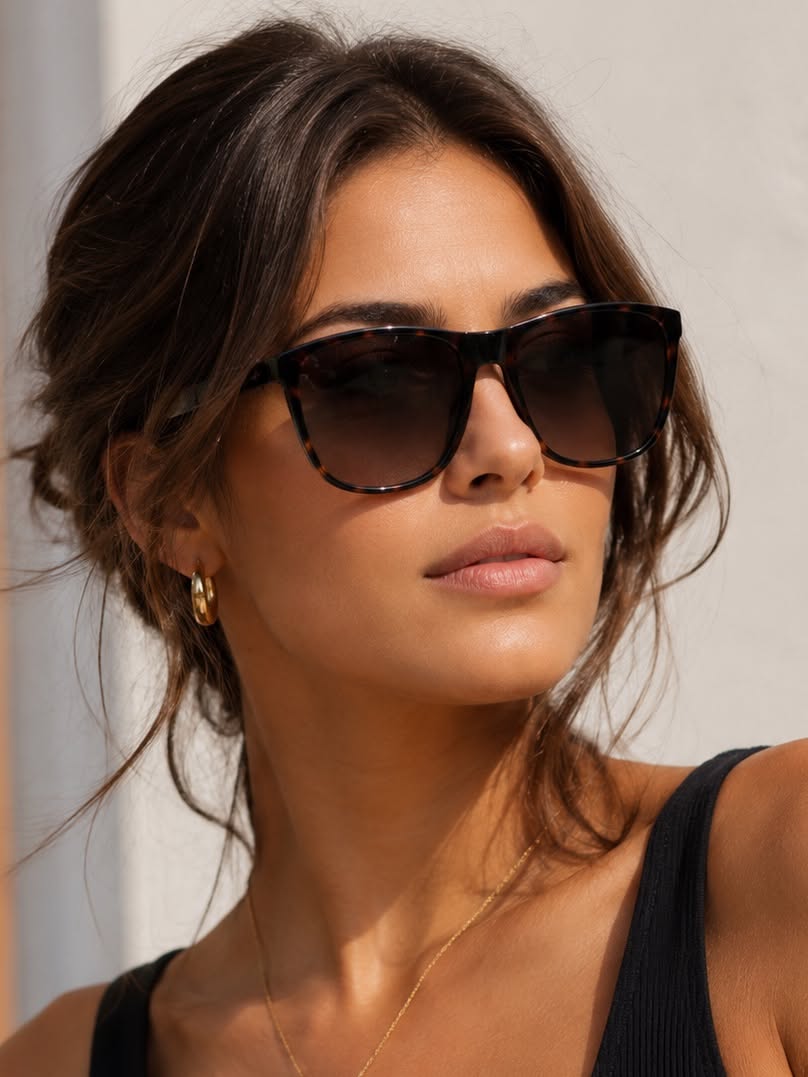 Marc by Marc Jacobs Tortoiseshell Sunglasses — Square Frame, Gradient