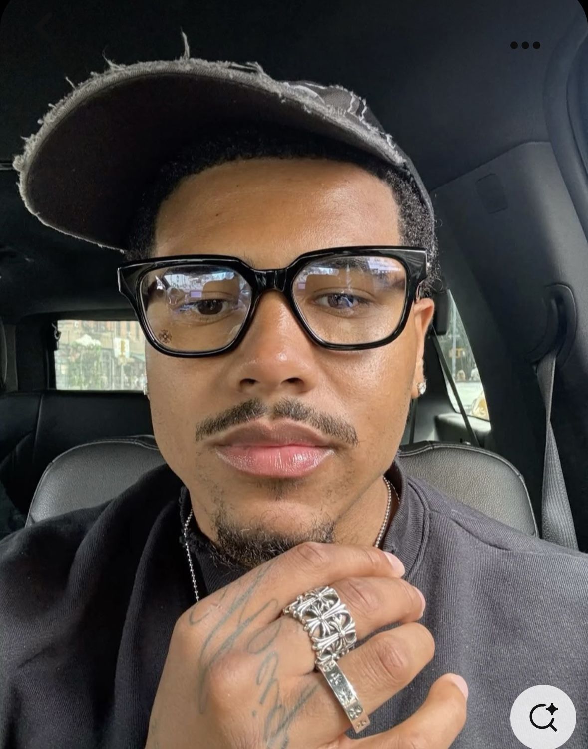 Chrome Hearts Black Eyeglasses — Thick Black Frames, Square