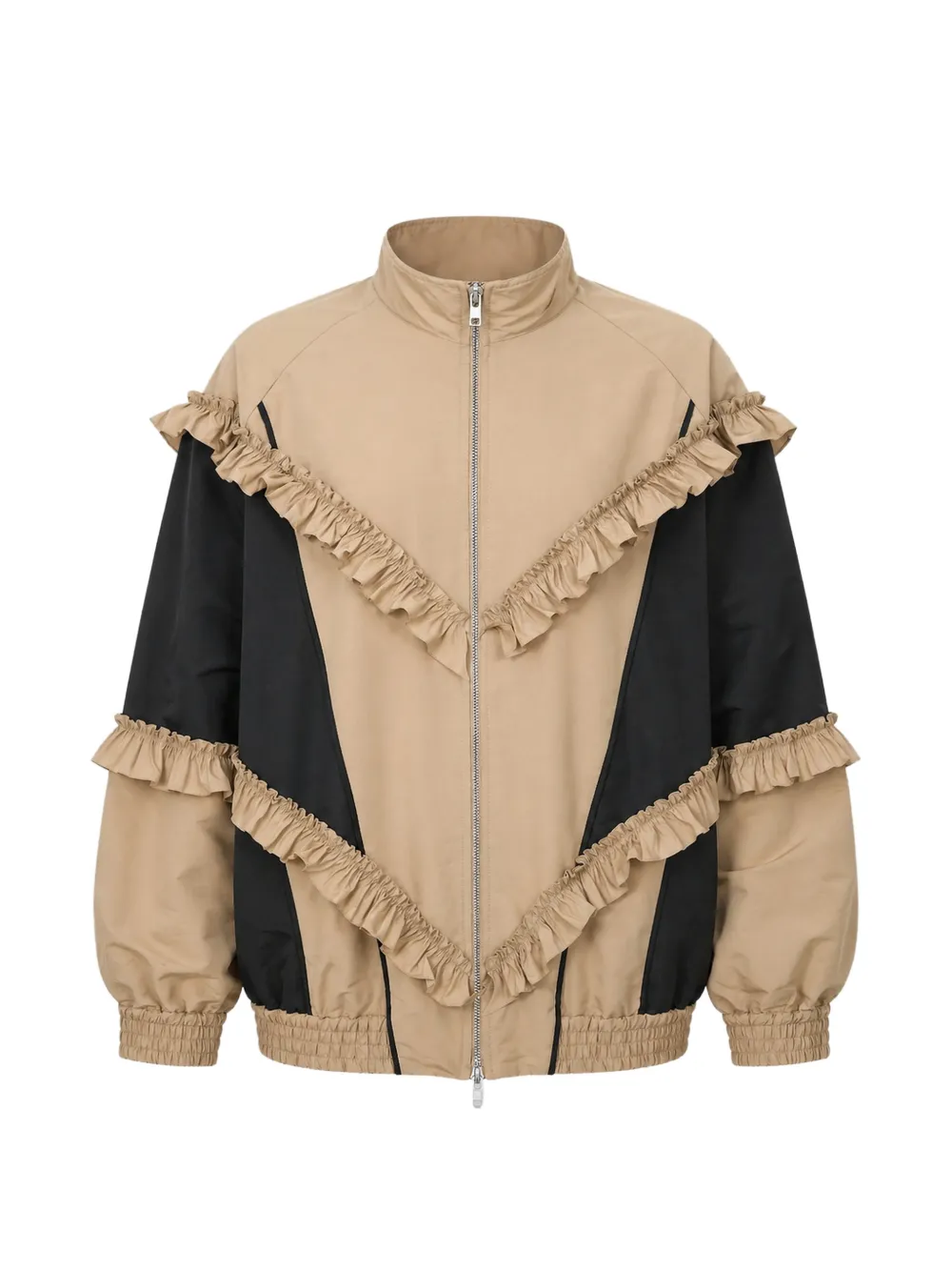 Simone Rocha ruffle-trimmed panelled jacket