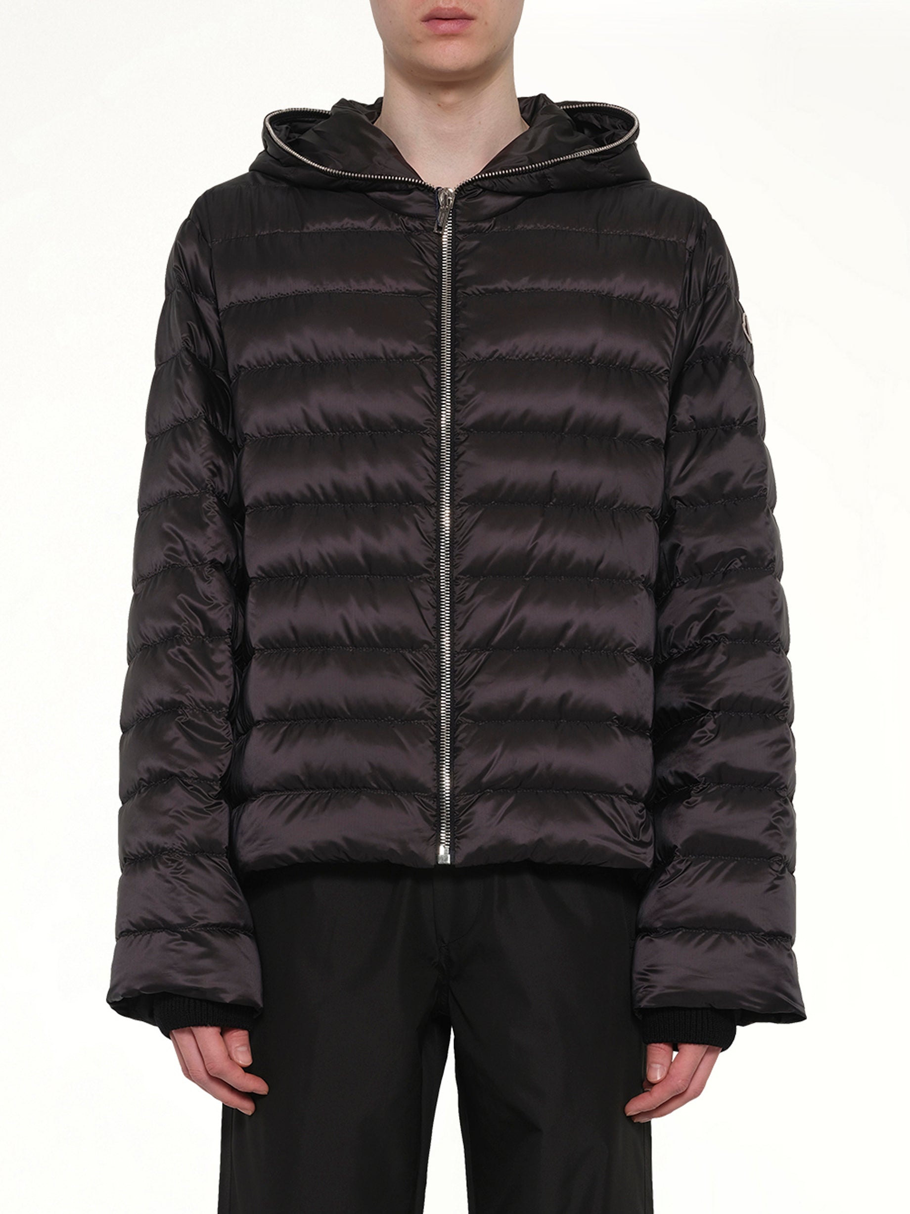 RICK OWENS Rick Owens x Moncler Ziplock Jacket in Black