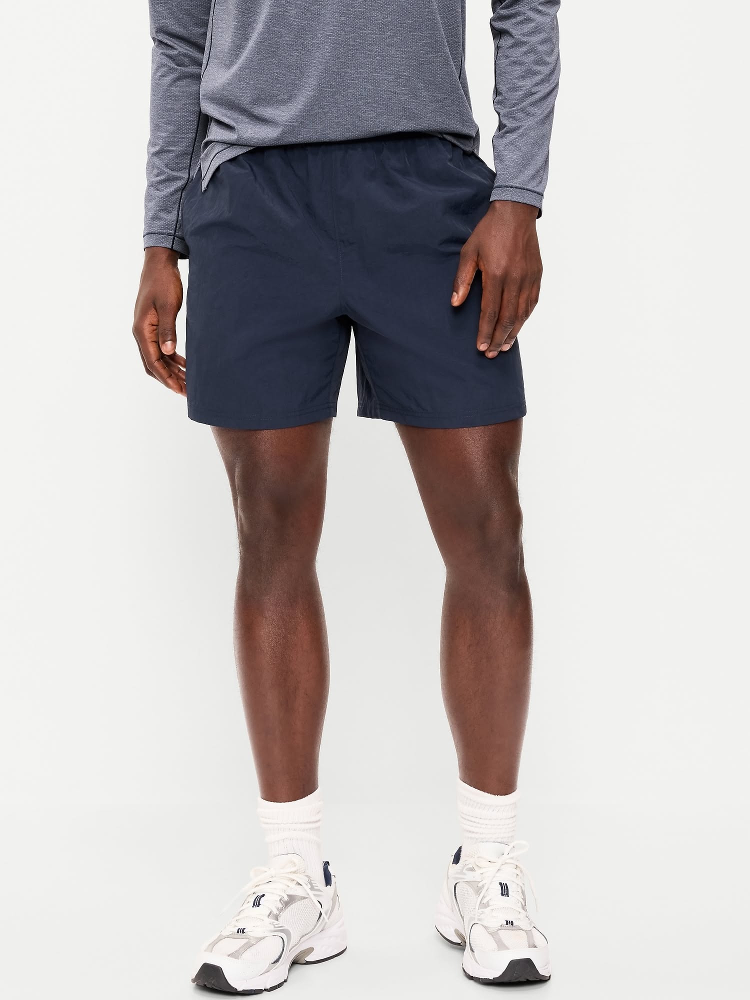 Old Navy Blue Active Shorts — Elastic Waistband, Side Pockets, Short