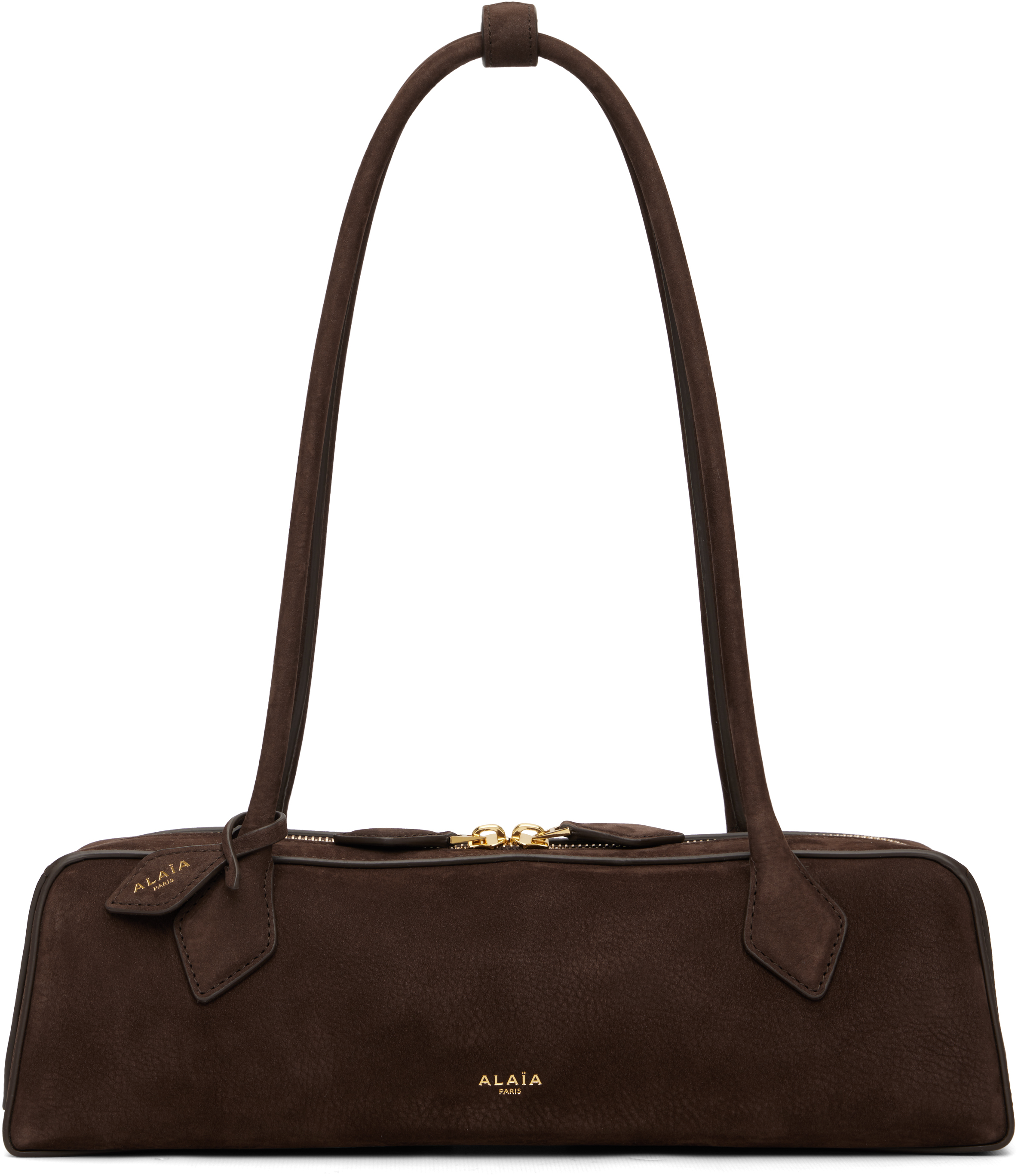 ALAÏA Brown 'Le Teckel' Medium Bag