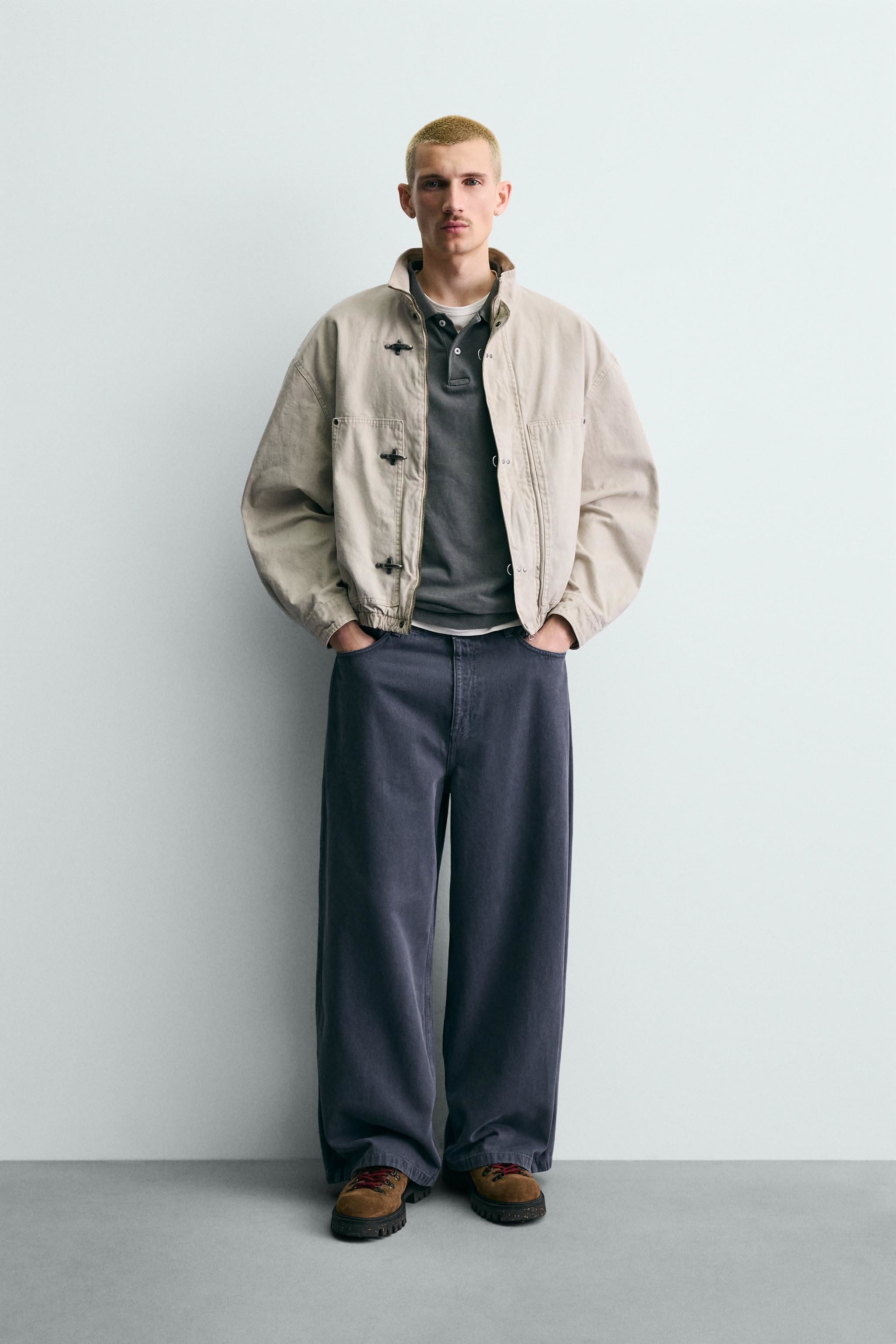CROPPED FIT FIREMAN CLASP JACKET CROPPED FIT FIREMAN CLASP JACKET