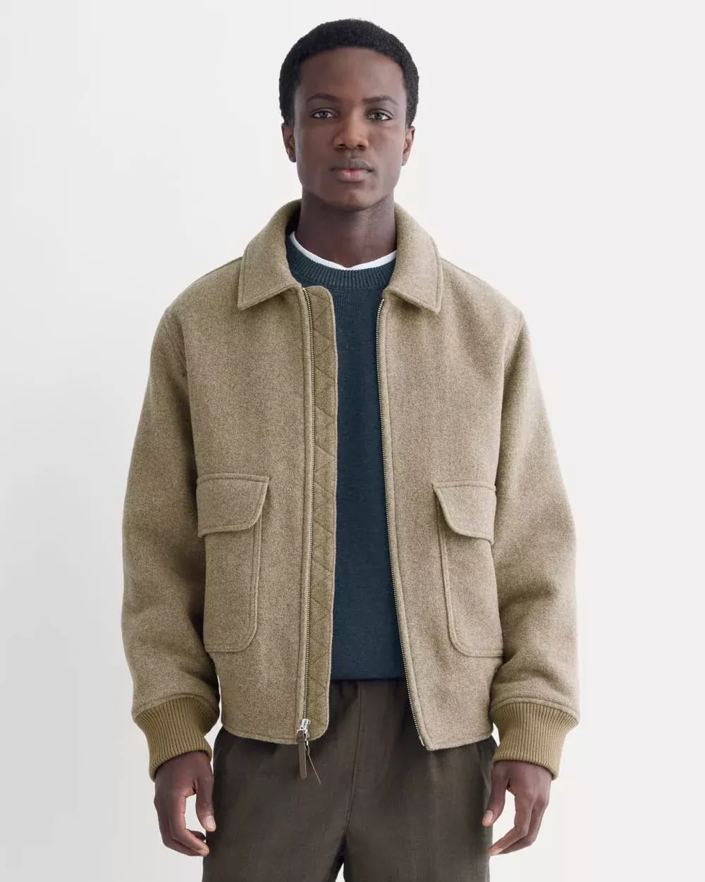 ReWool Flight Jacket | Heather Taupe ReWool Flight Jacket | Heather Taupe