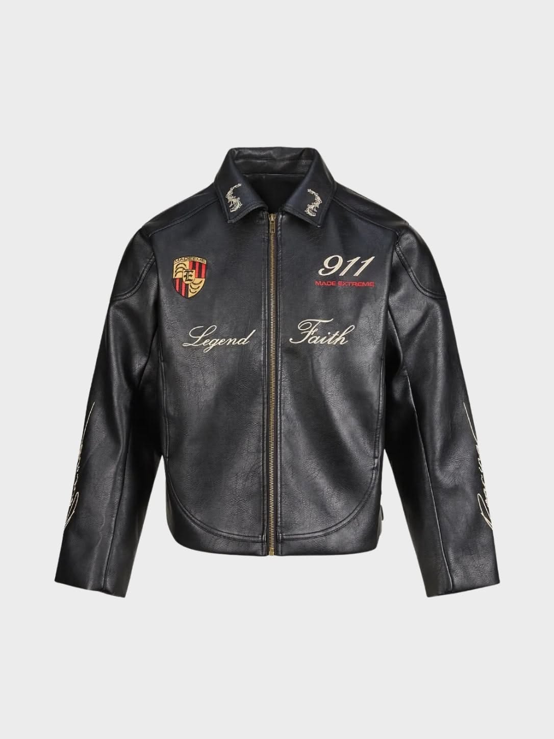 DCRB Washed Leather Jacket - Faith - L