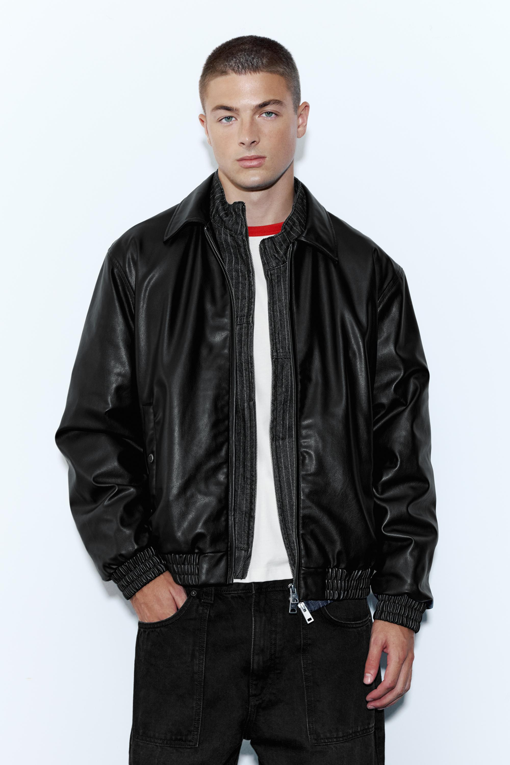 Kunstlederjacke