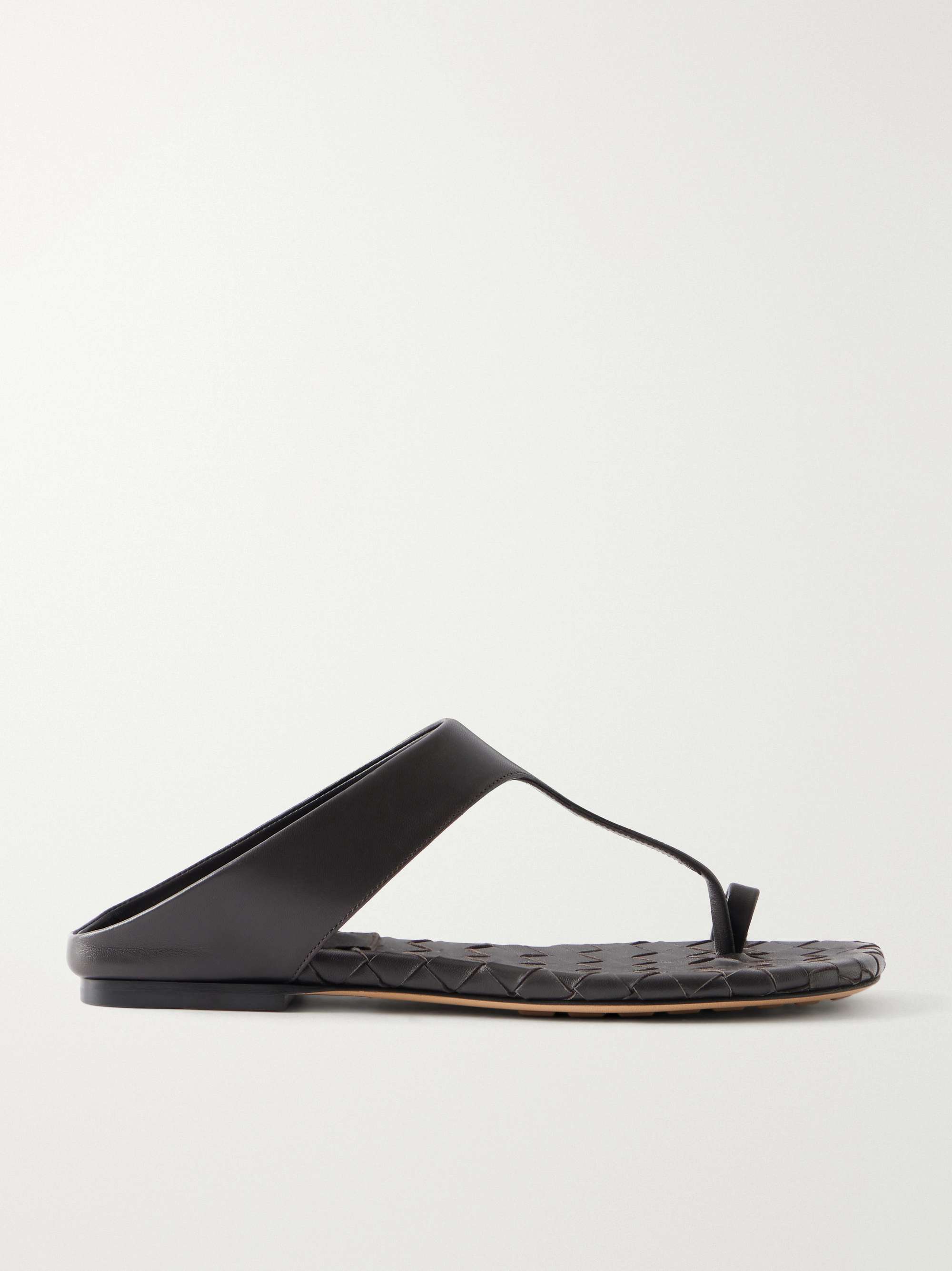 BOTTEGA VENETA Livia leather flat sandals