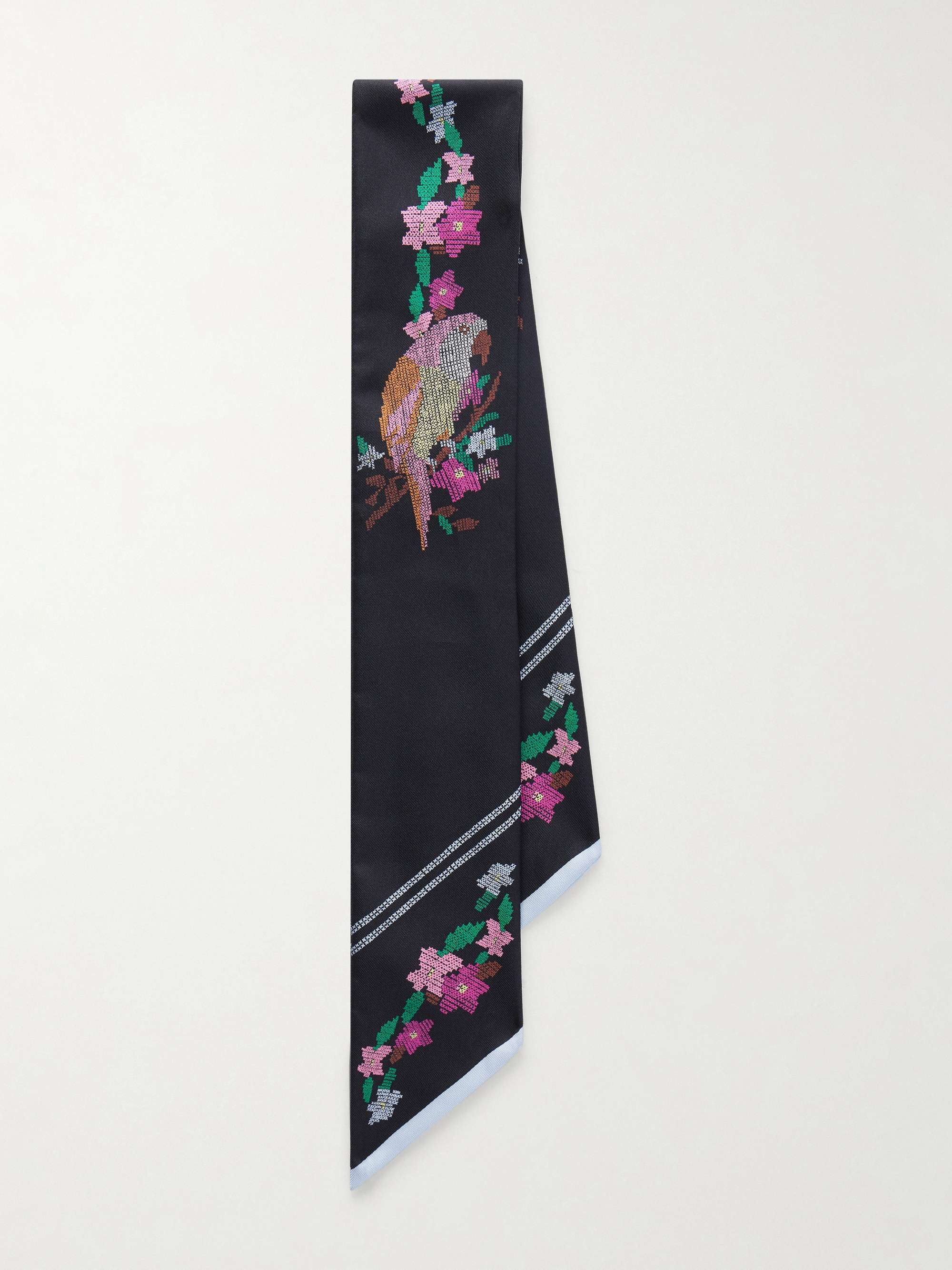 CHLOÉ Printed silk scarf