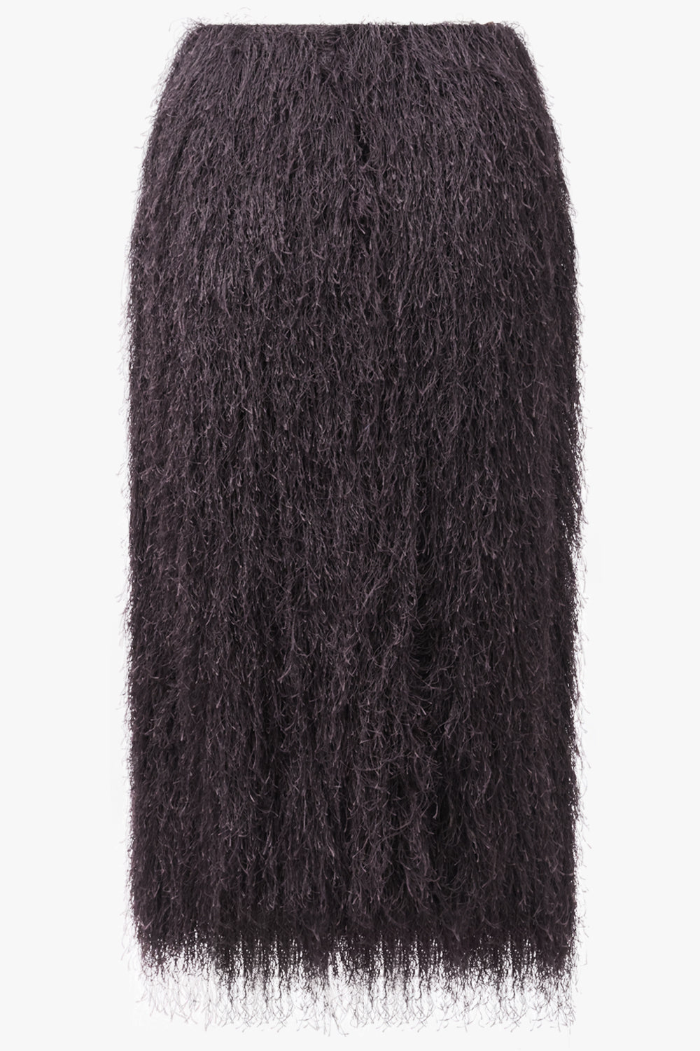 DRIES VAN NOTEN Sokna Fringed Skirt | Dark Purple
