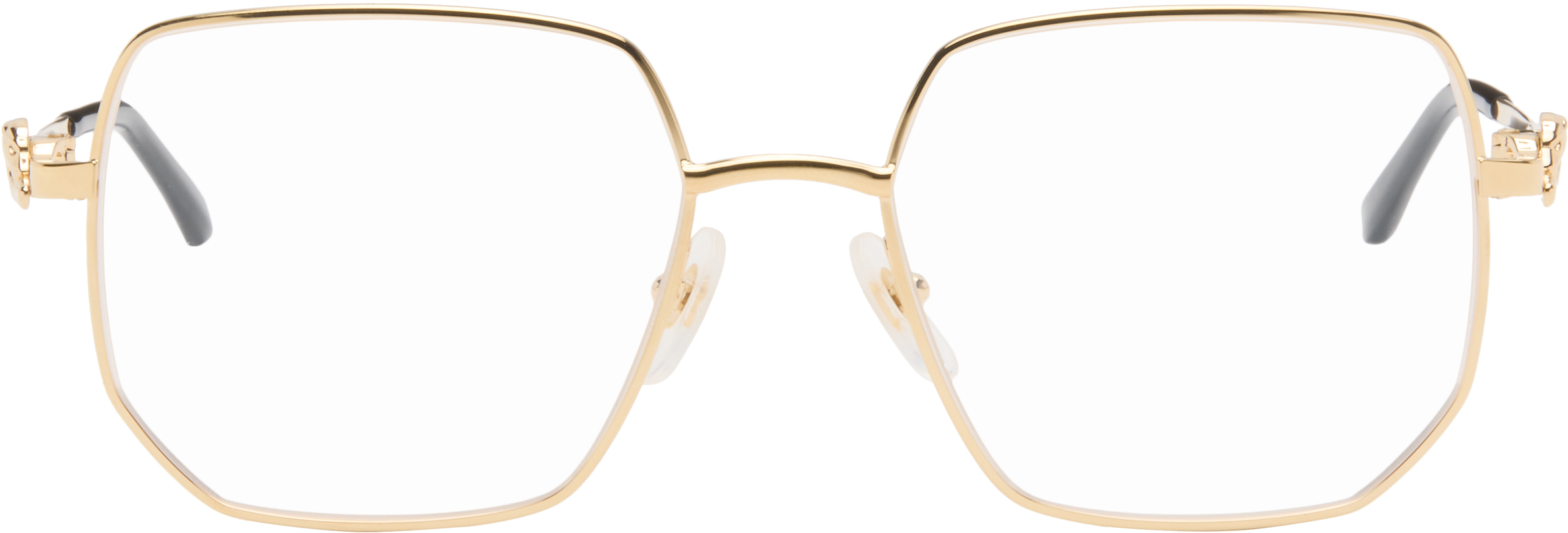 Cartier Gold 'Panthère de Cartier' Squared Glasses