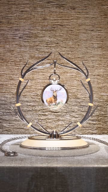 Patek Philippe Rare Handcrafts Pocket Watch with Stag Enamel
